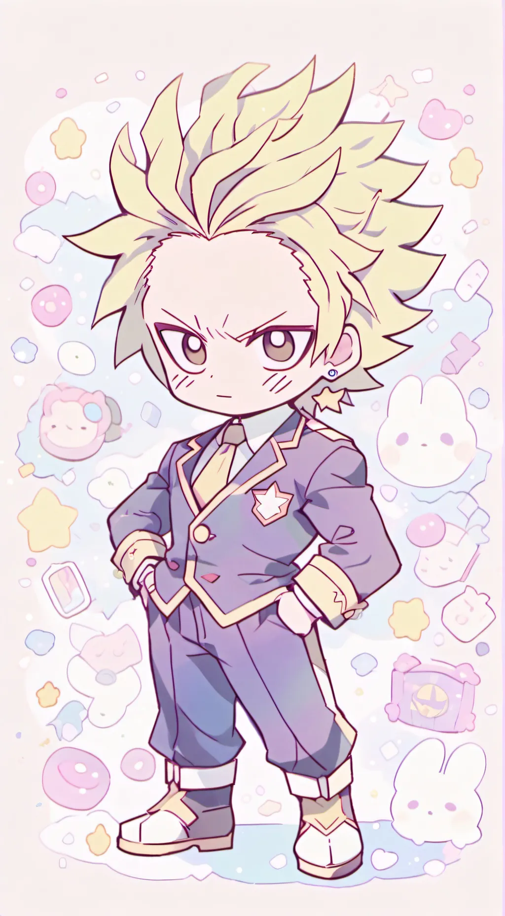 ai character: Toshinori Yagi background