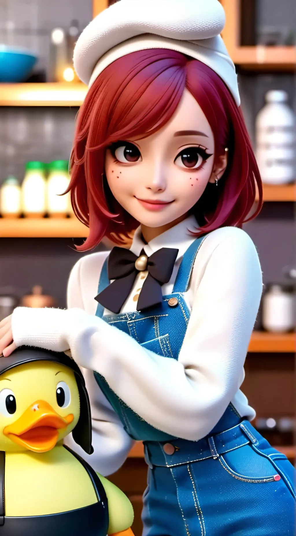 ai character: Marshmallow background