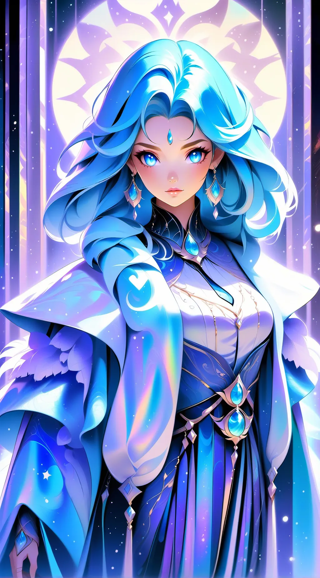 ai character: 紫月之王--曰艾娟 background