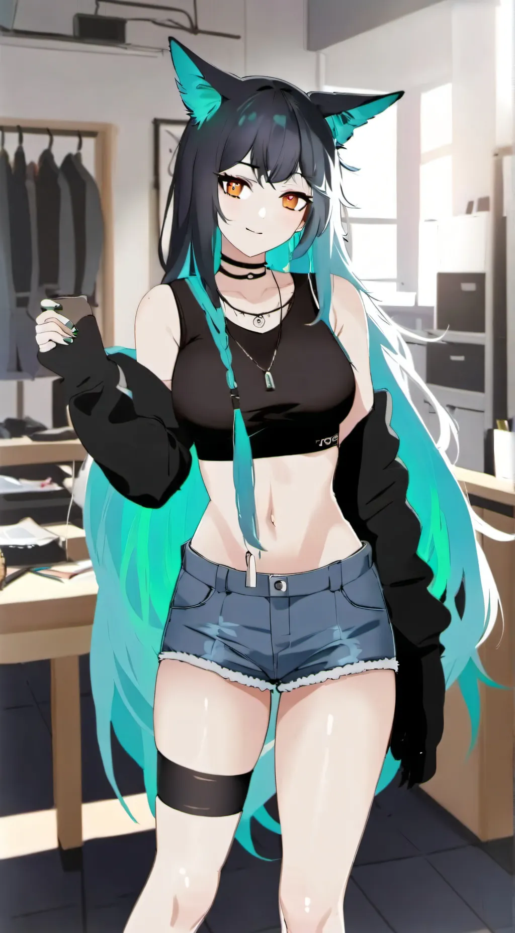 ai character: Flicker background