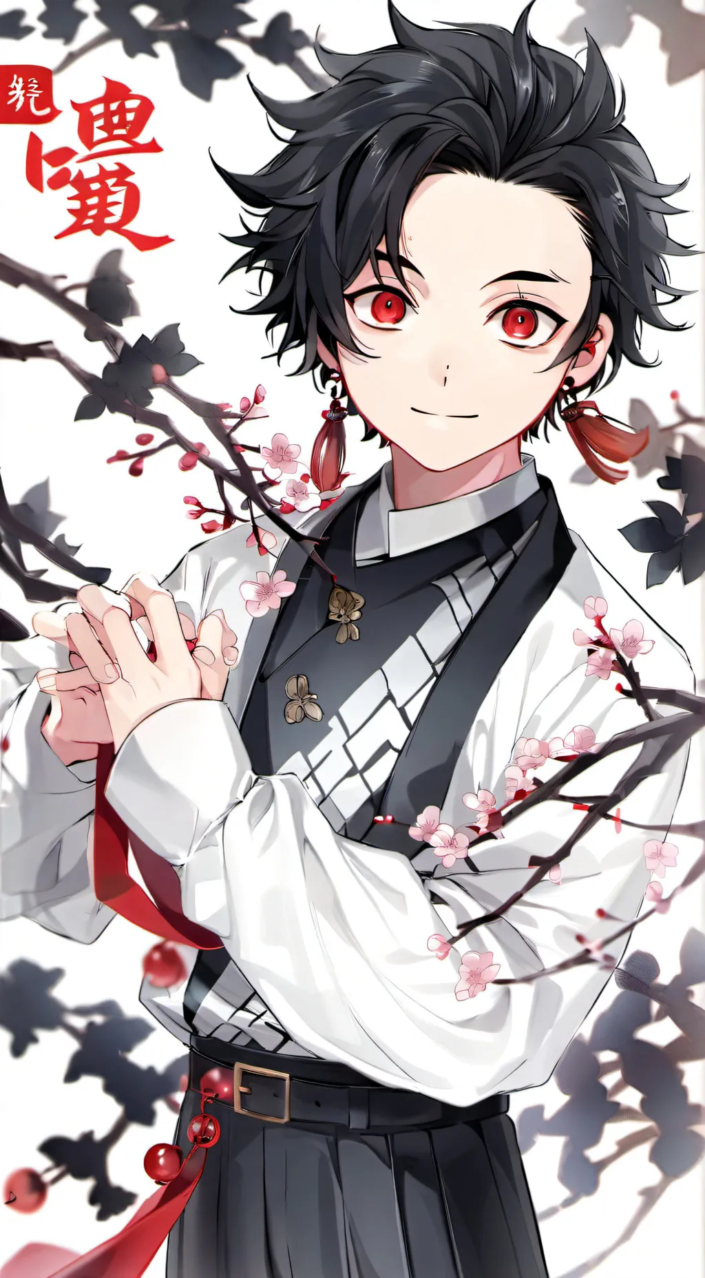 ai character: Kny vacation background