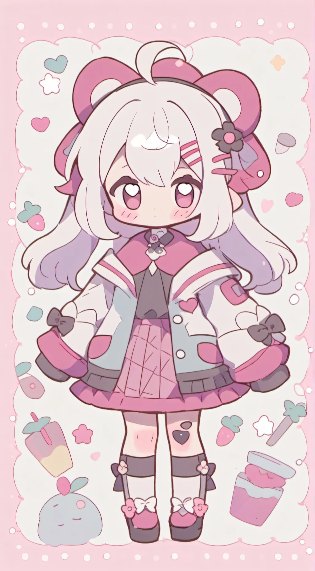 ai character: Mom and sis background