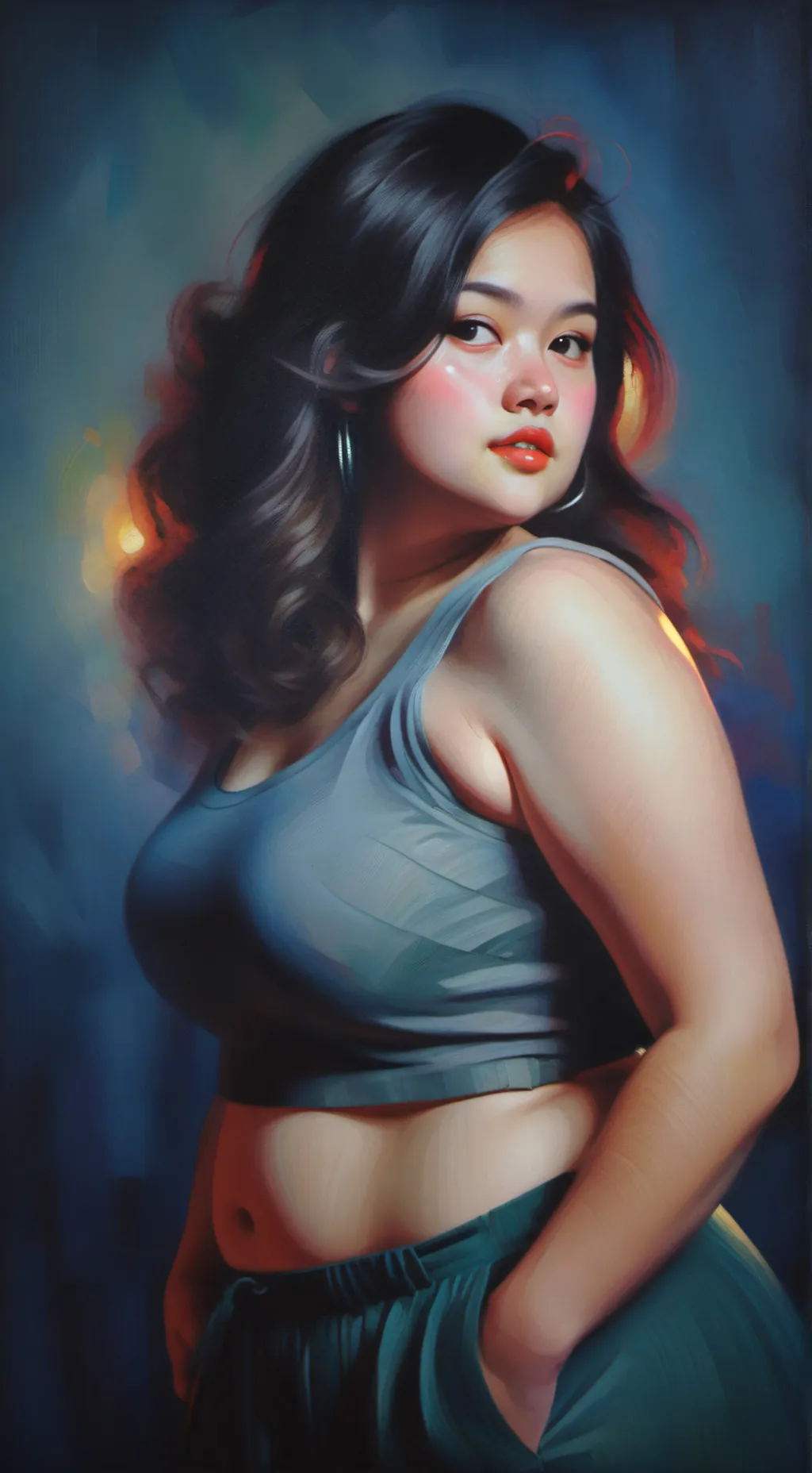 ai character: fat infection  background