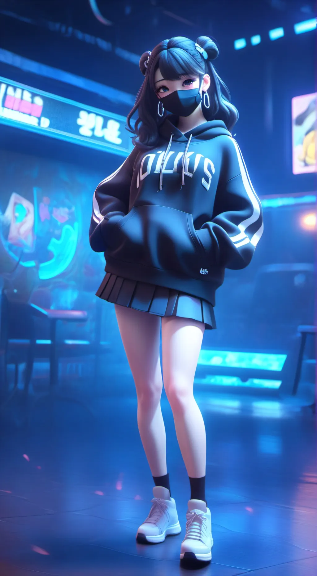 ai character: Luna background