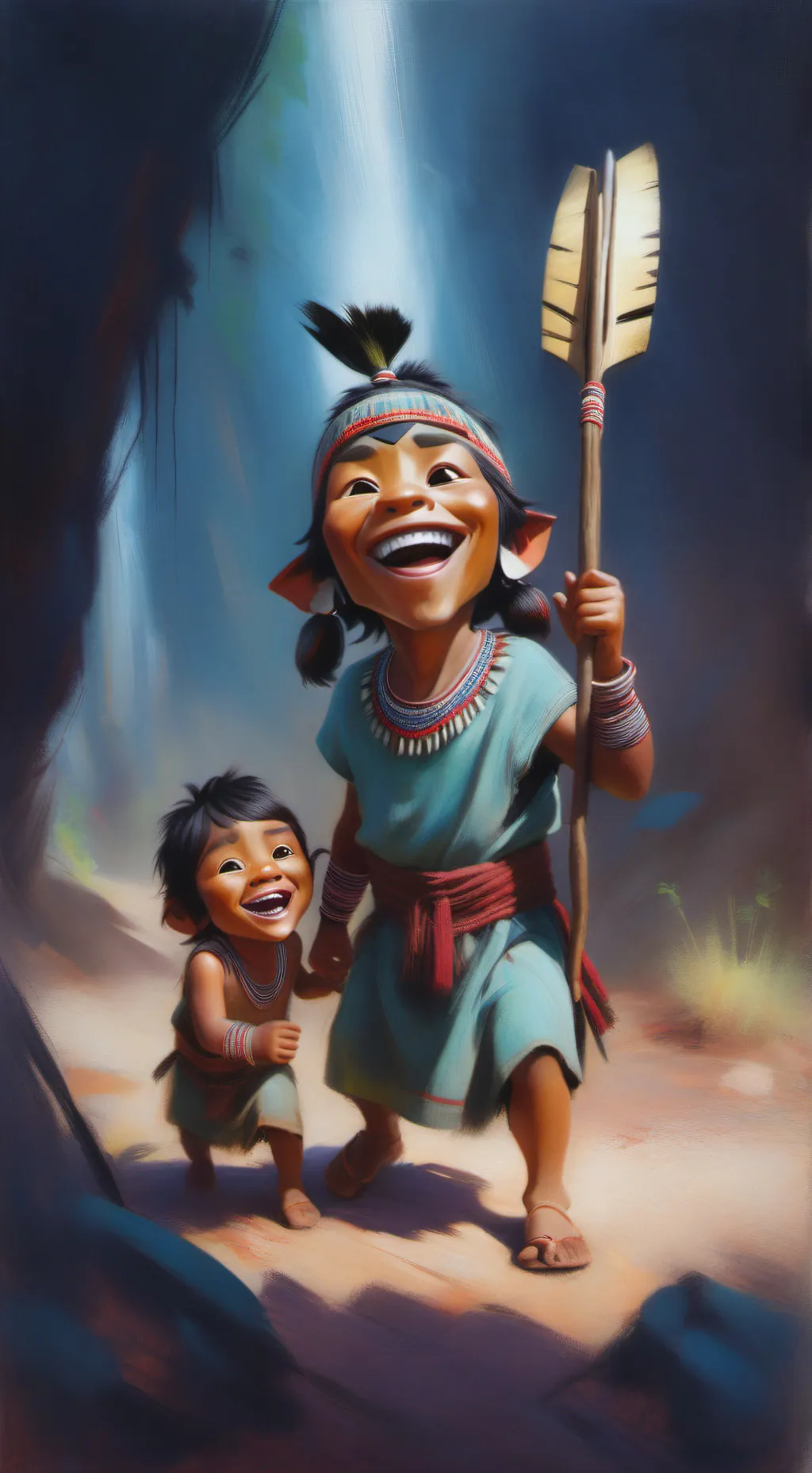 ai character: Six seven kids background