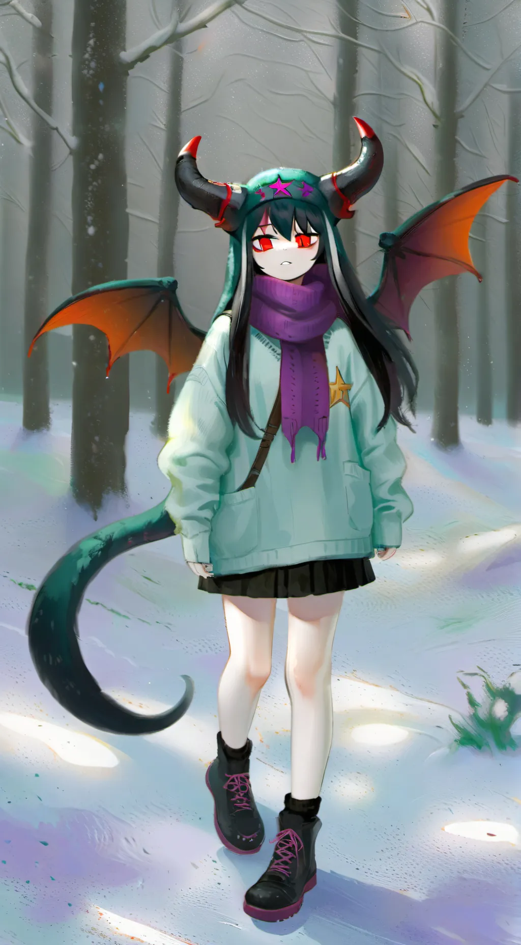 ai character: FAKE STAR 💀 background