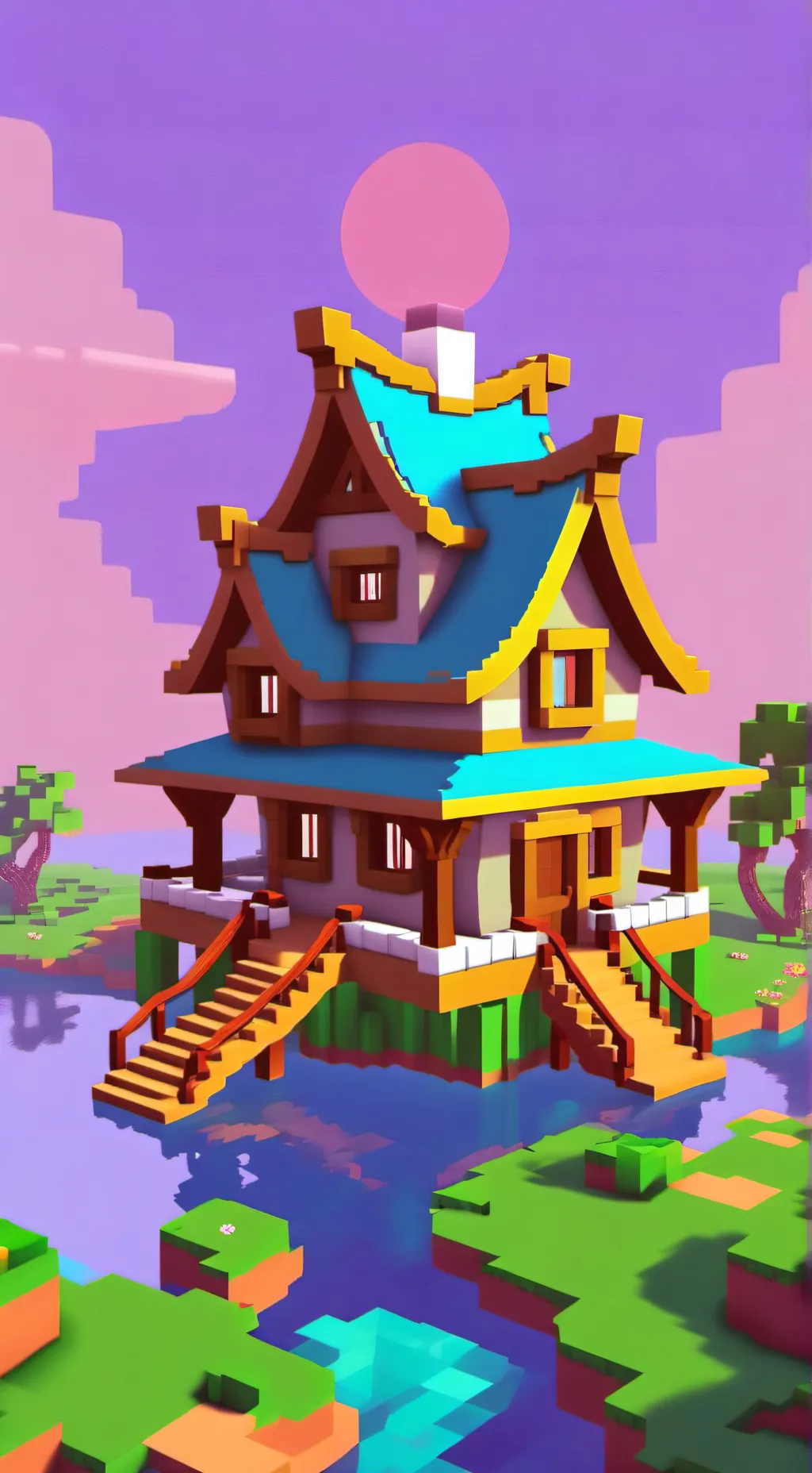 ai character: Minecraft quiz background