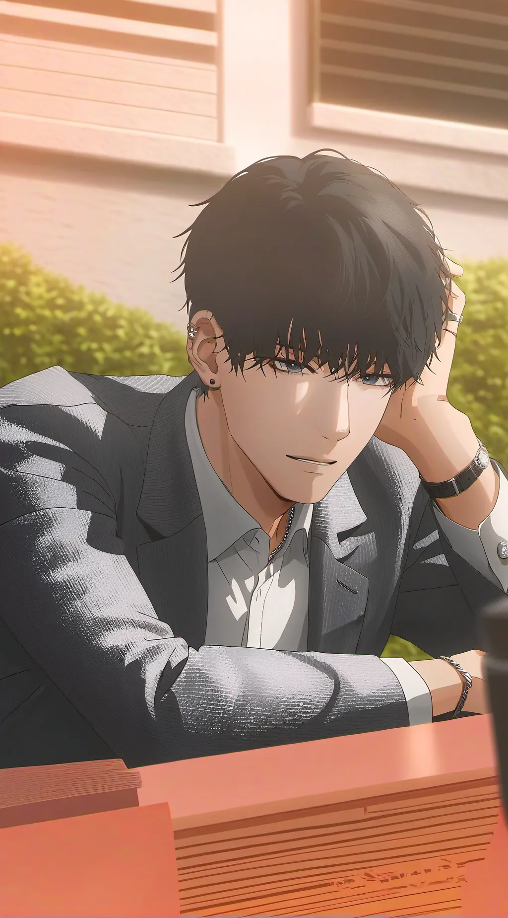 ai character: professor kim  background