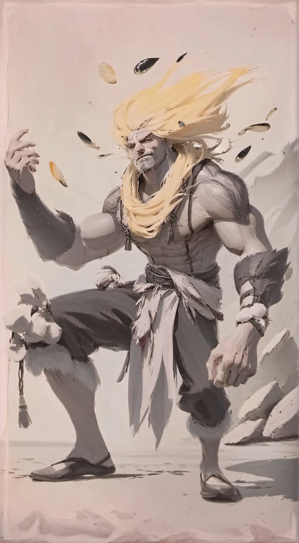 ai character: topaz background