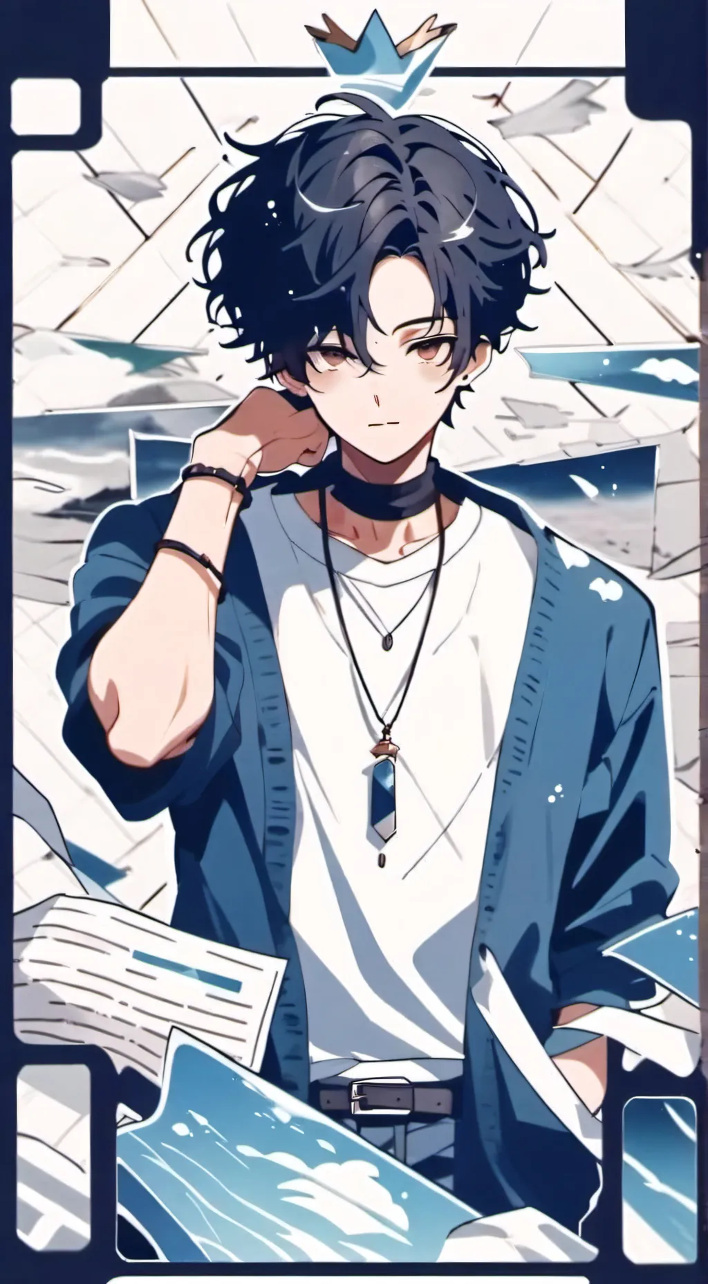 ai character: Drake Cuellar ￼ background