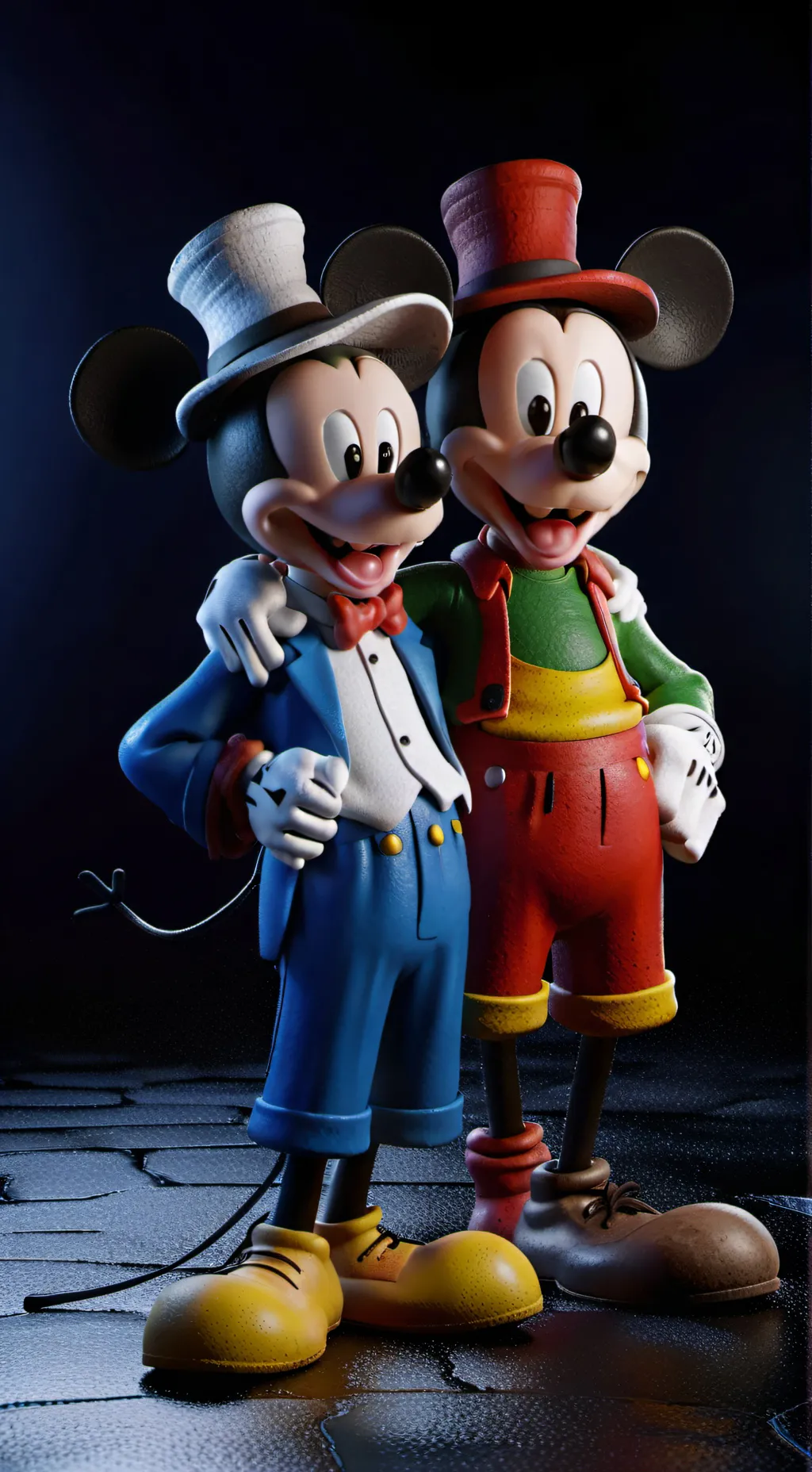 ai character: Goofy and Horace background