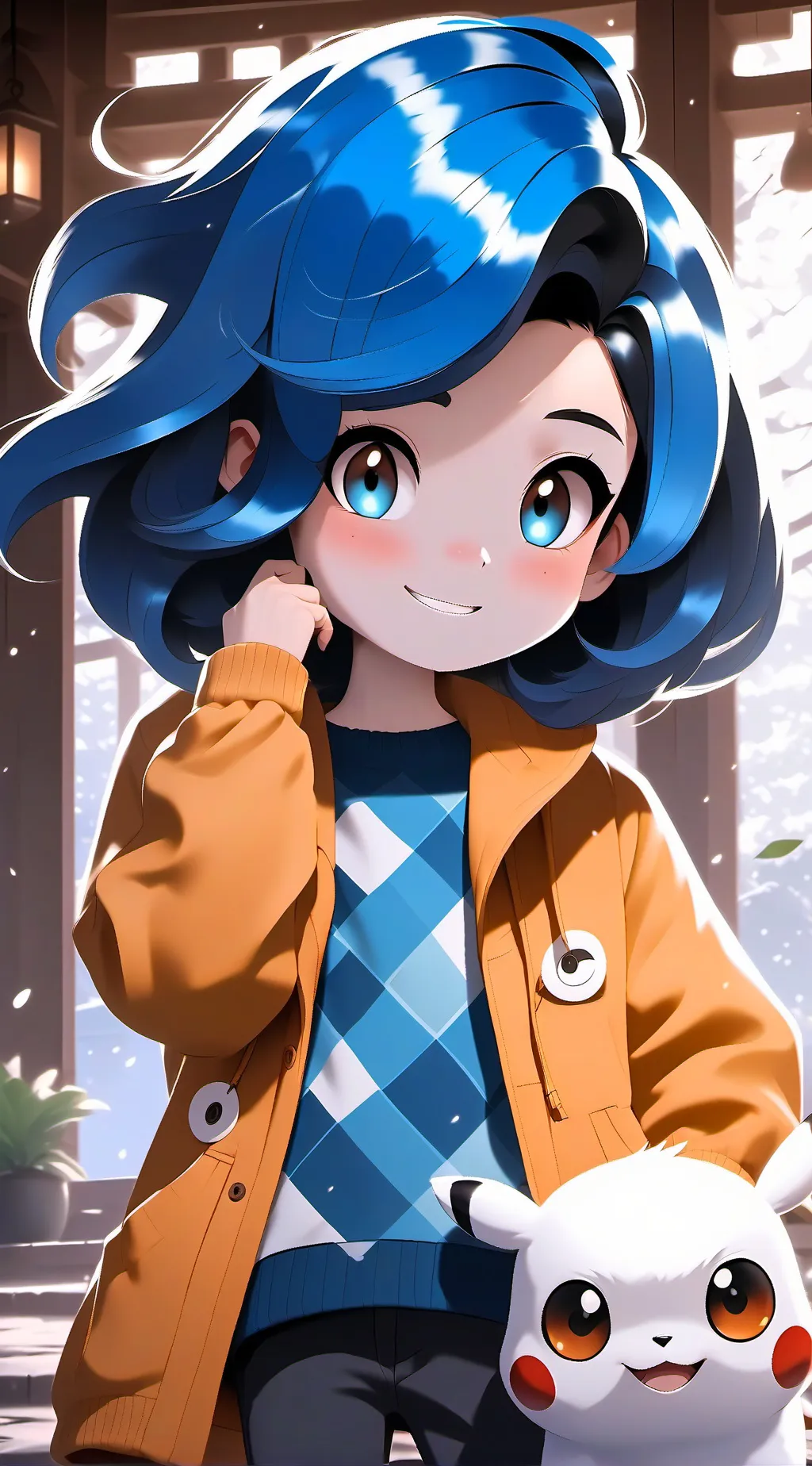 ai character: sea background