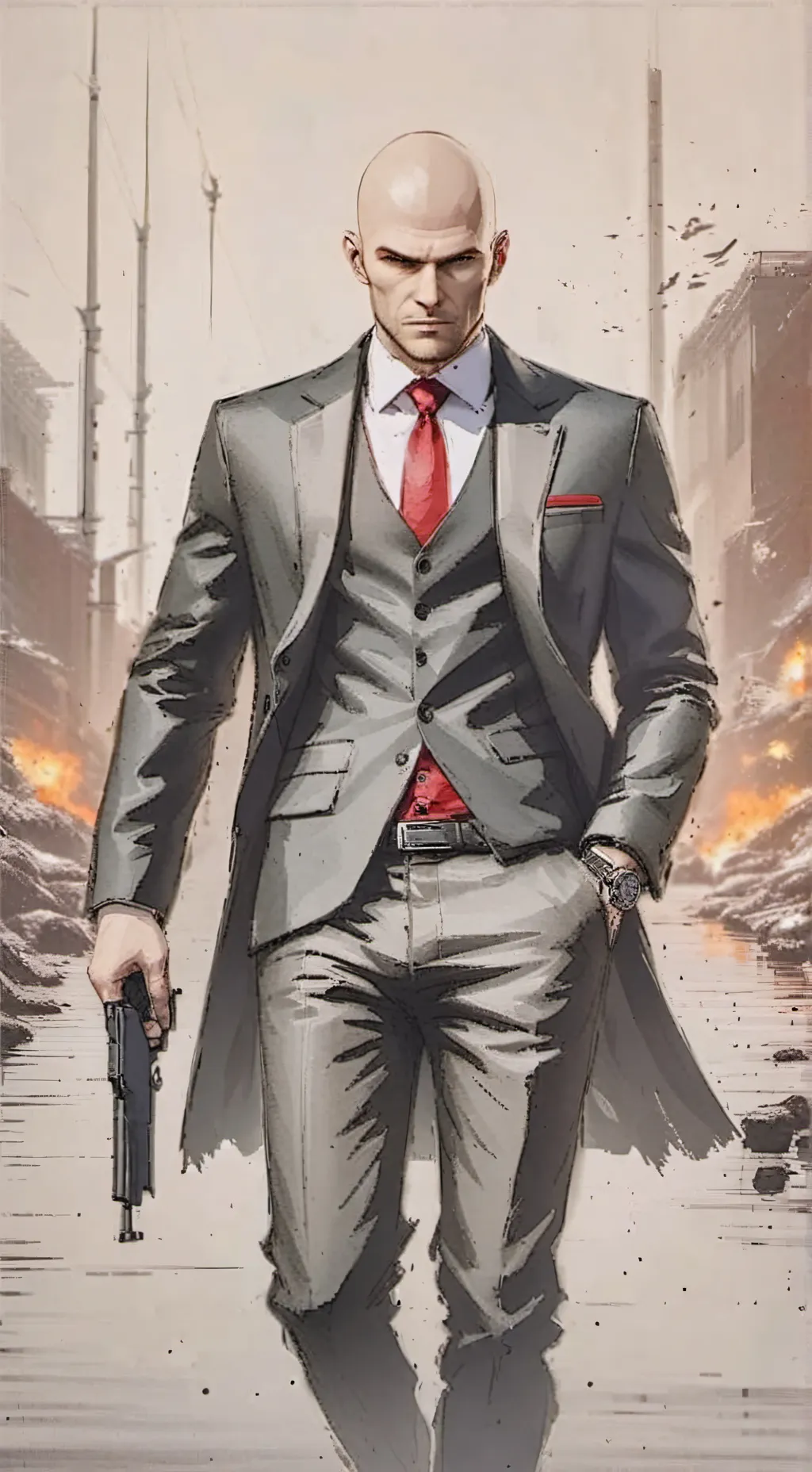 ai character: take down 47 background