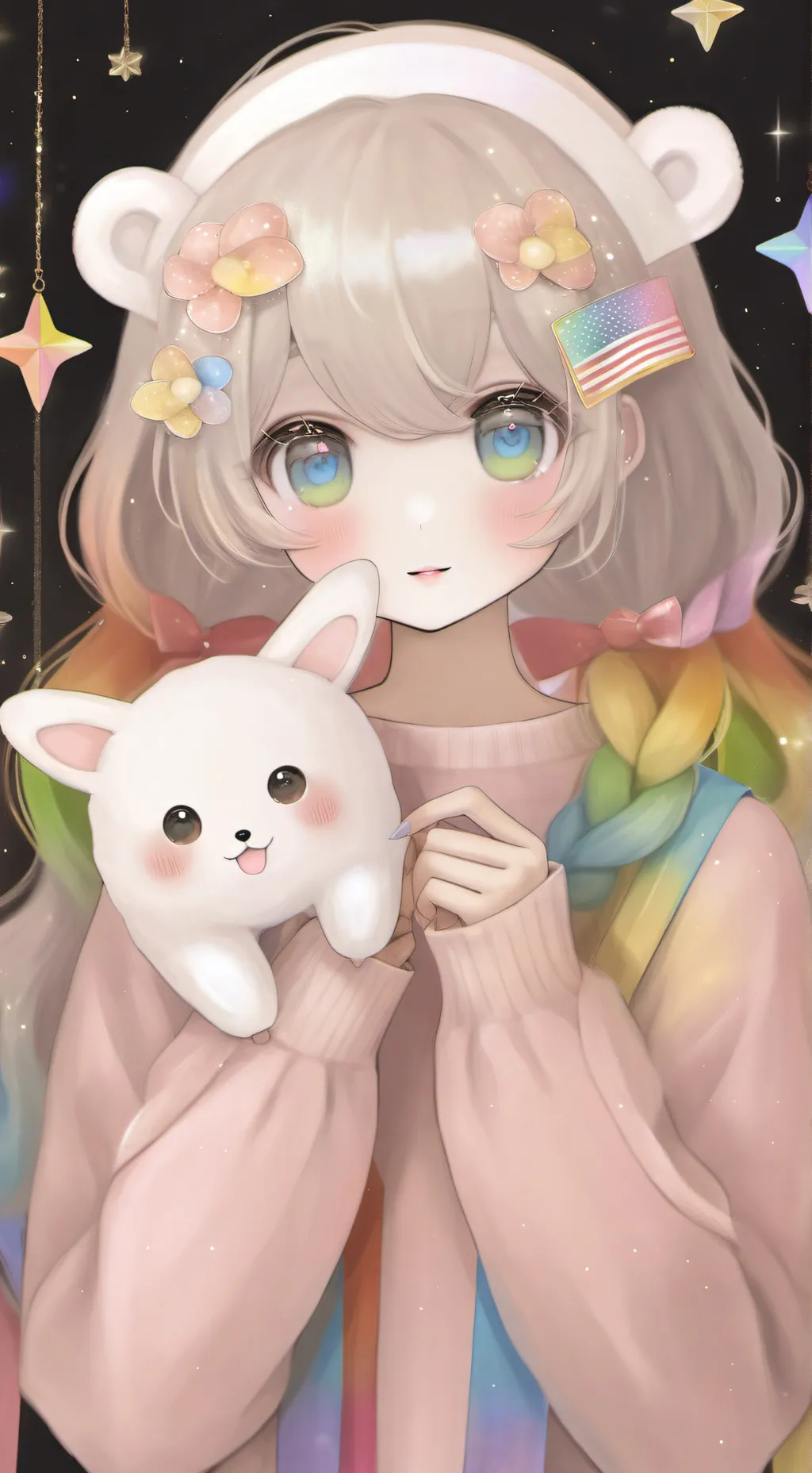 ai character: Animal pride month background