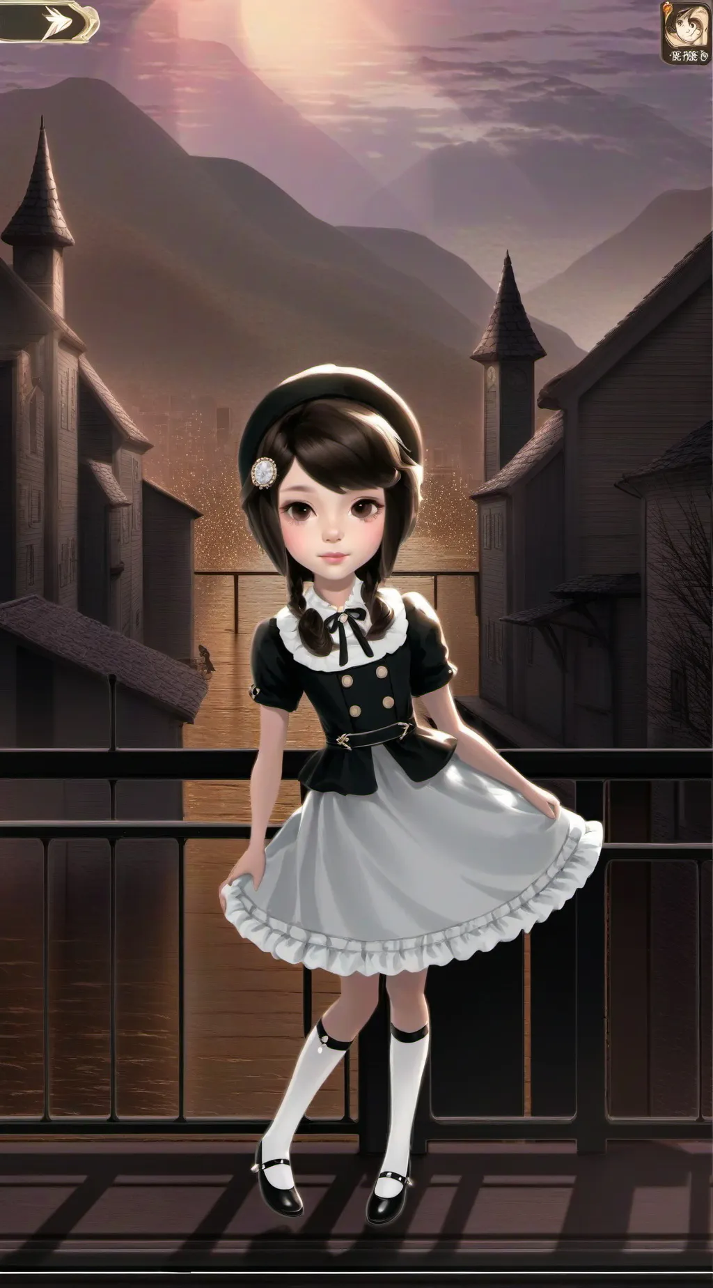 ai character: a girl background