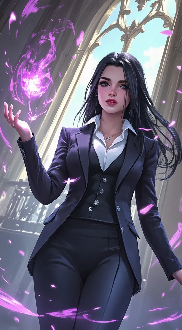 ai character: Jenna Addams  background