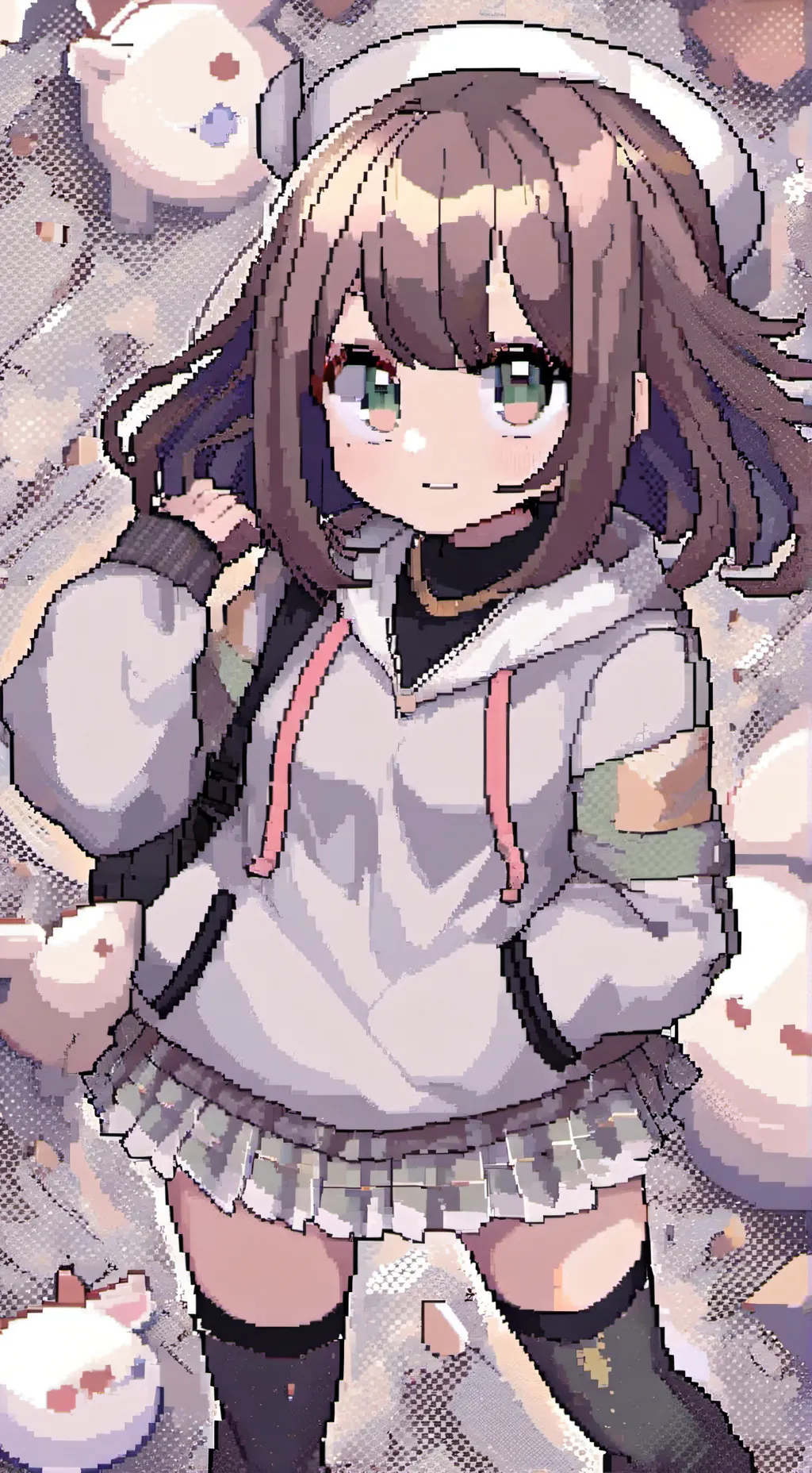 ai character: Ochaco ta femme  background