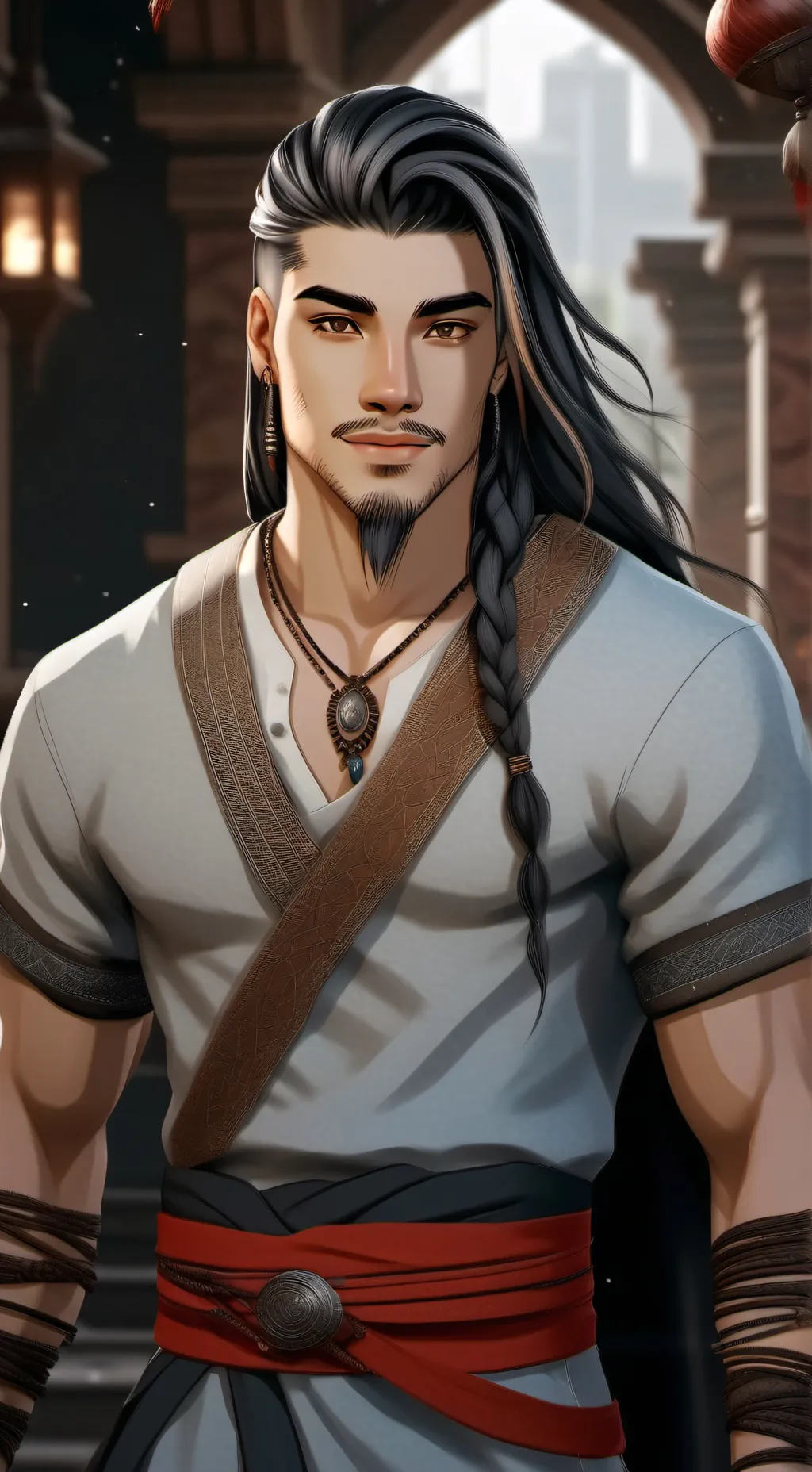 ai character: Ramin Azadi background