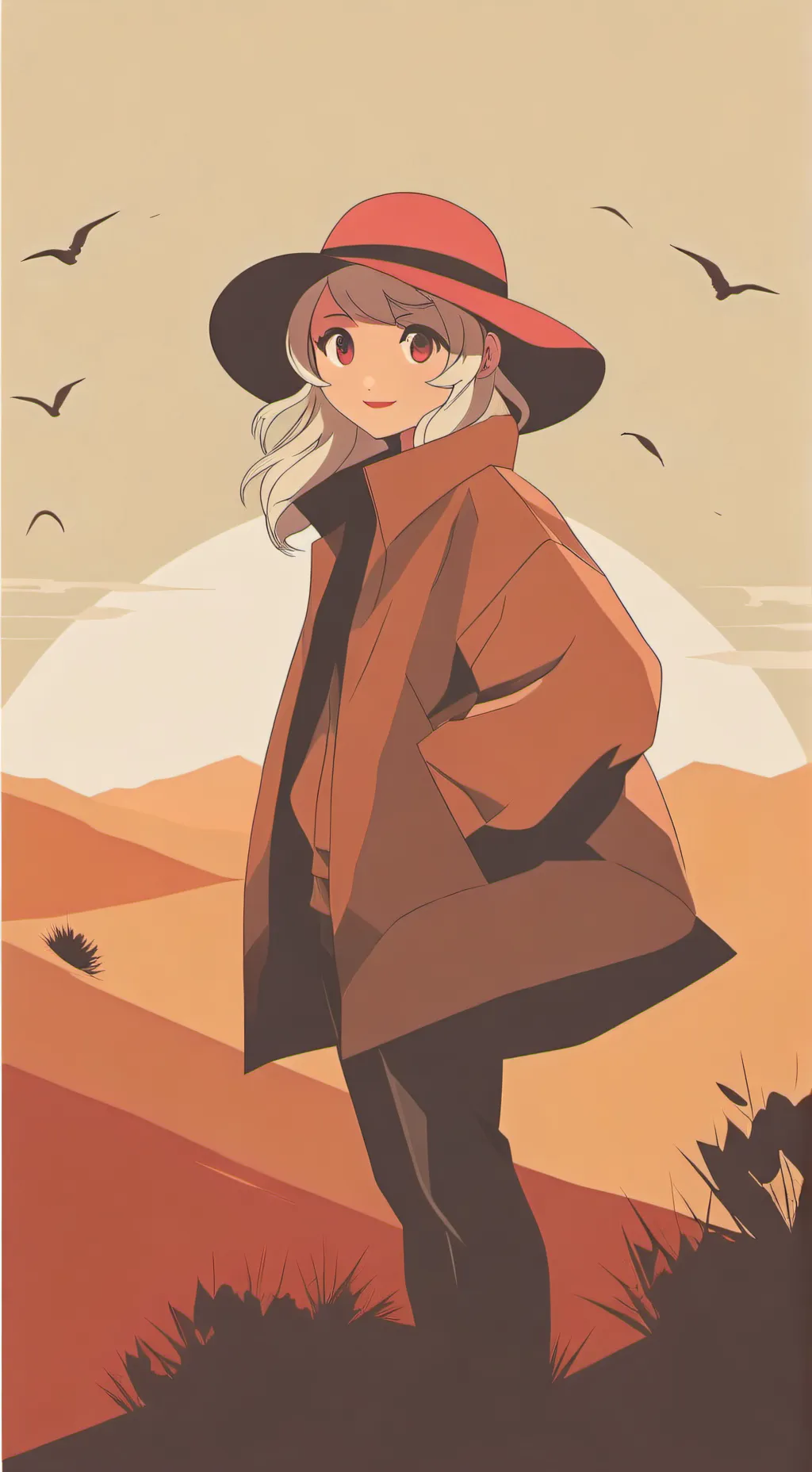 ai character: vc e o Dandy background