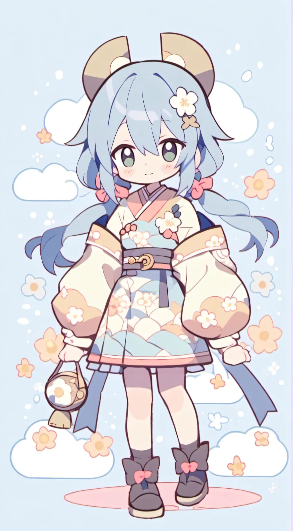 ai character: Japanese girl background