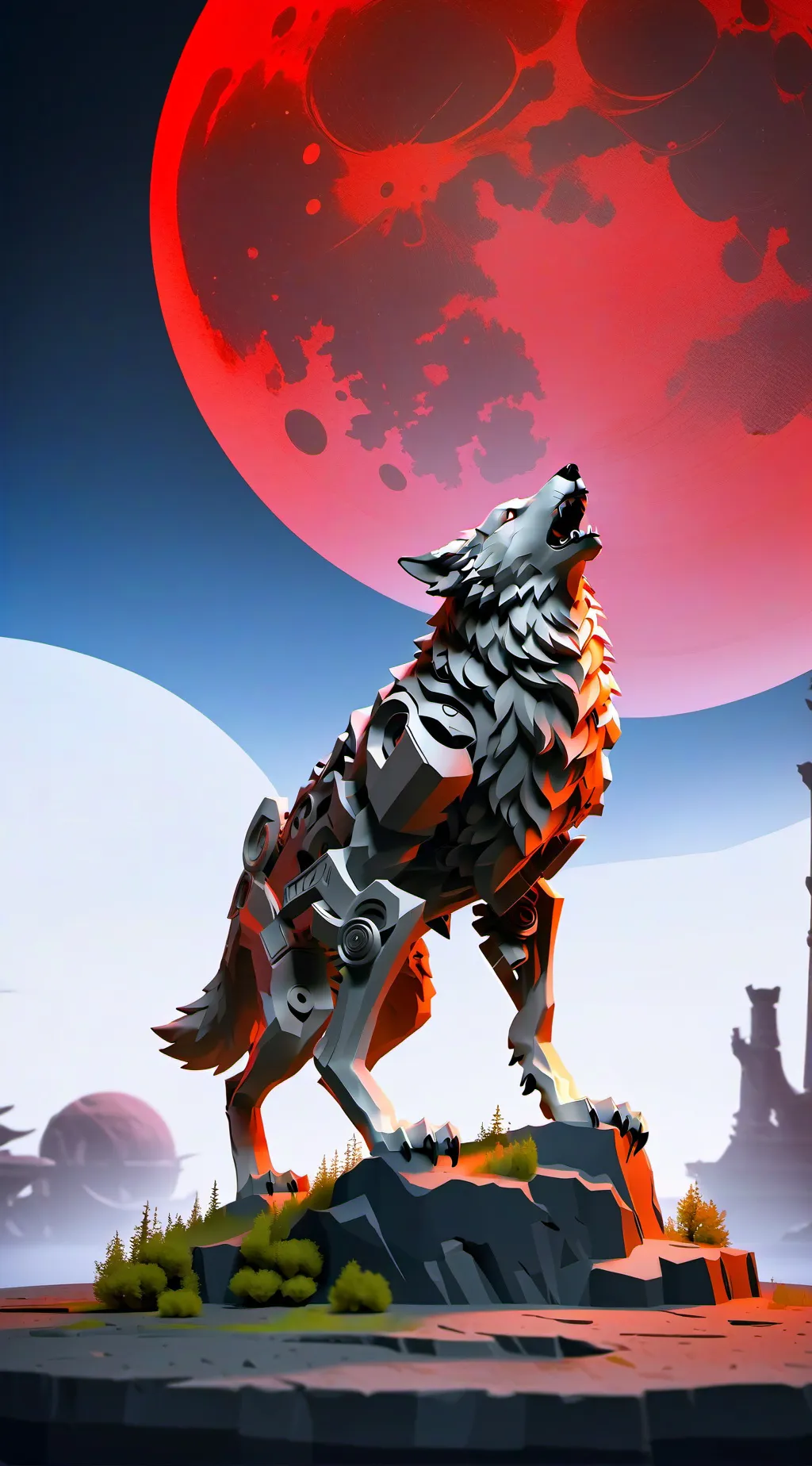 ai character: La luna de sangre  background