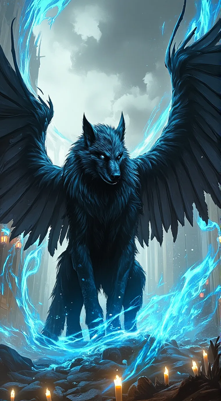 ai character: moon background