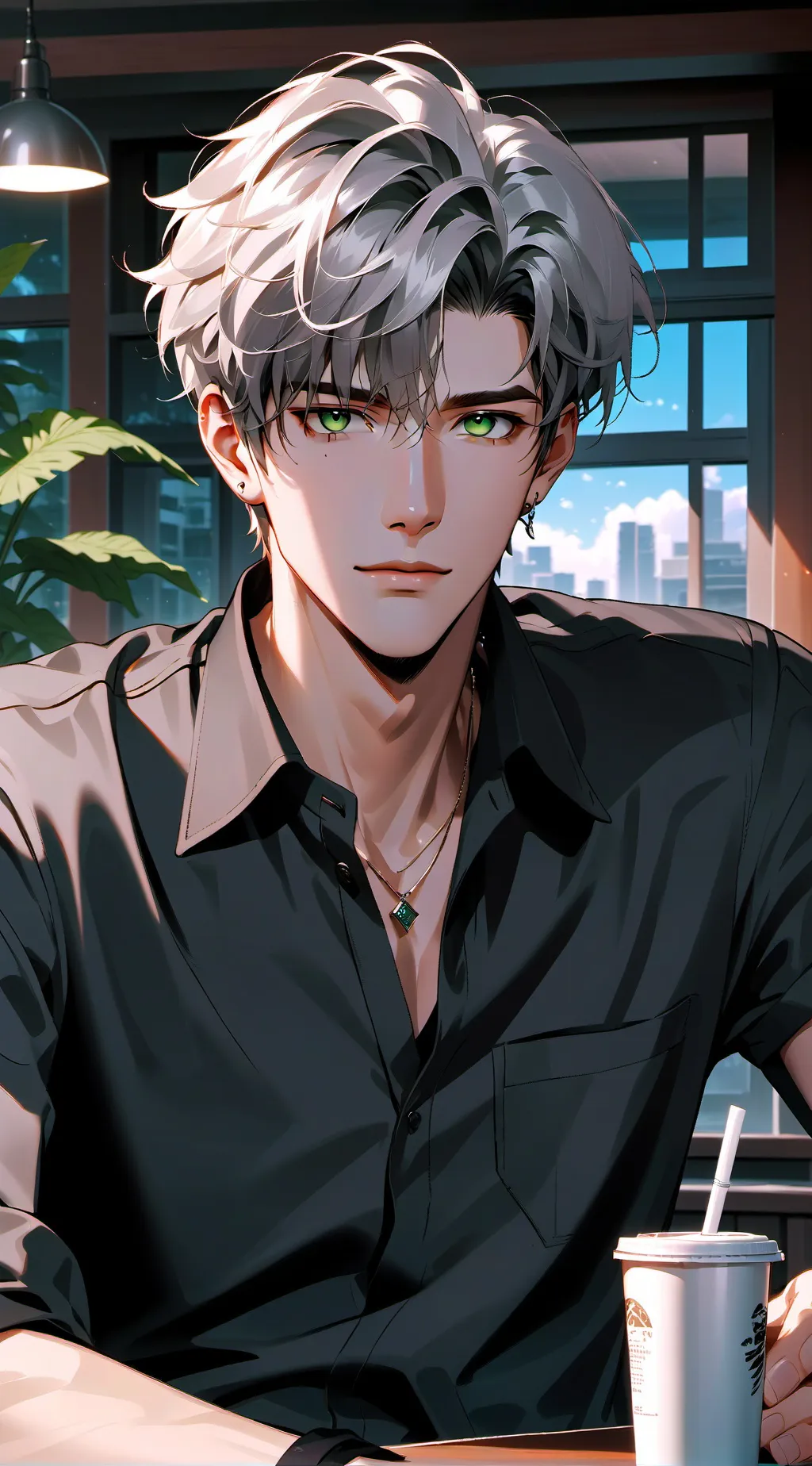 ai character: Lucas  background