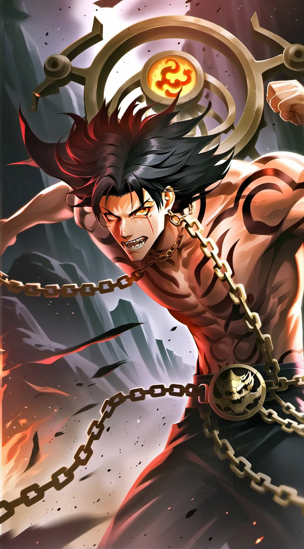 ai character: Sukuna background