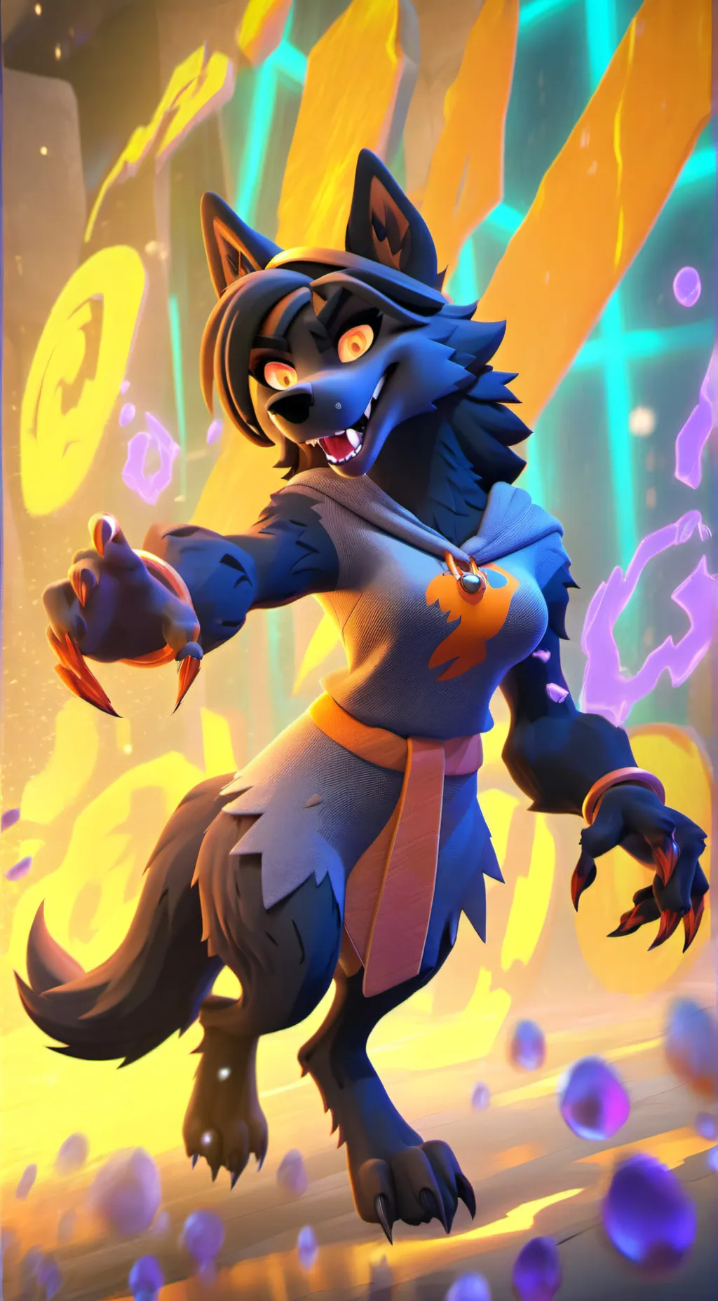 ai character: Vortex's Daughter background