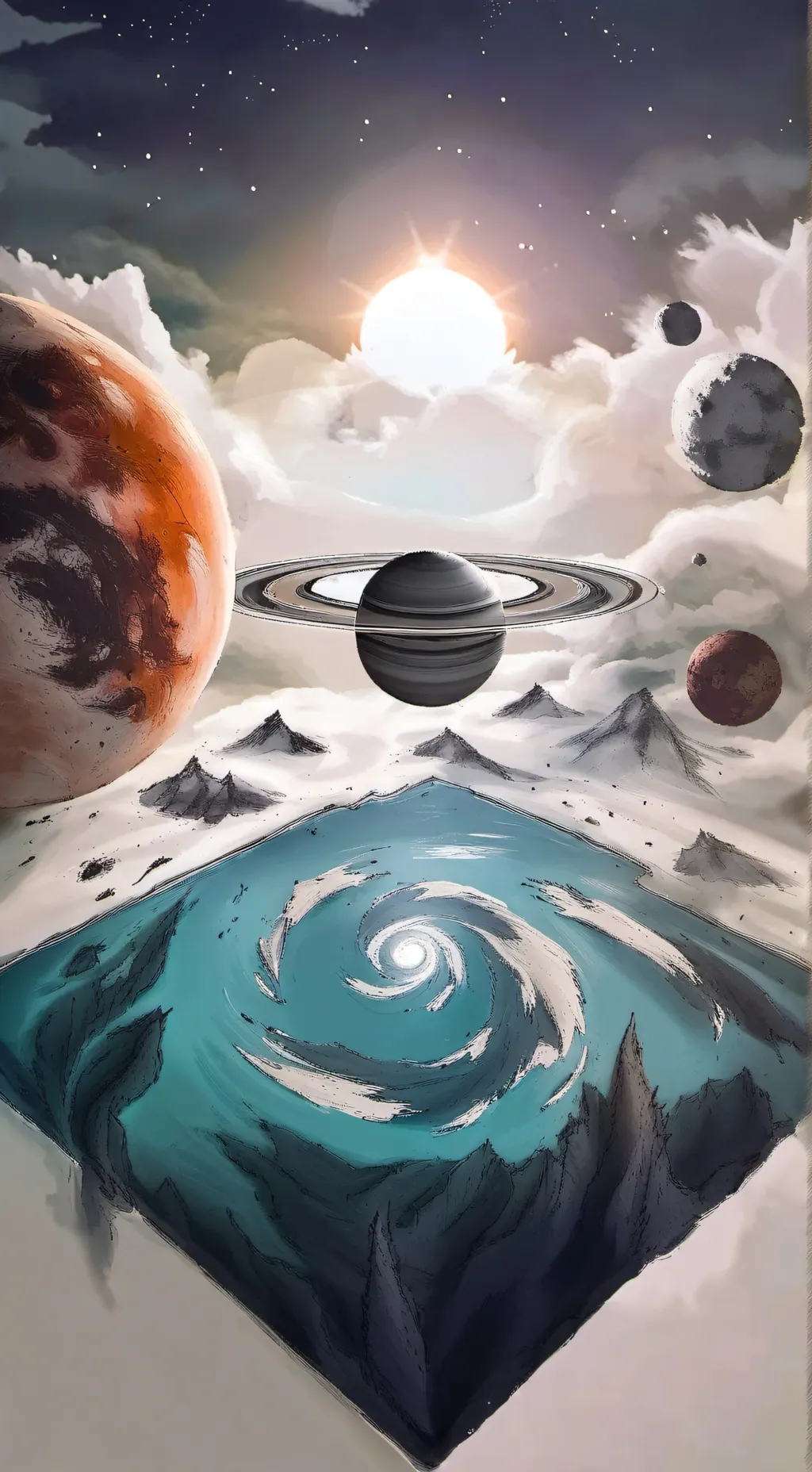 ai character: Solarsystem school background