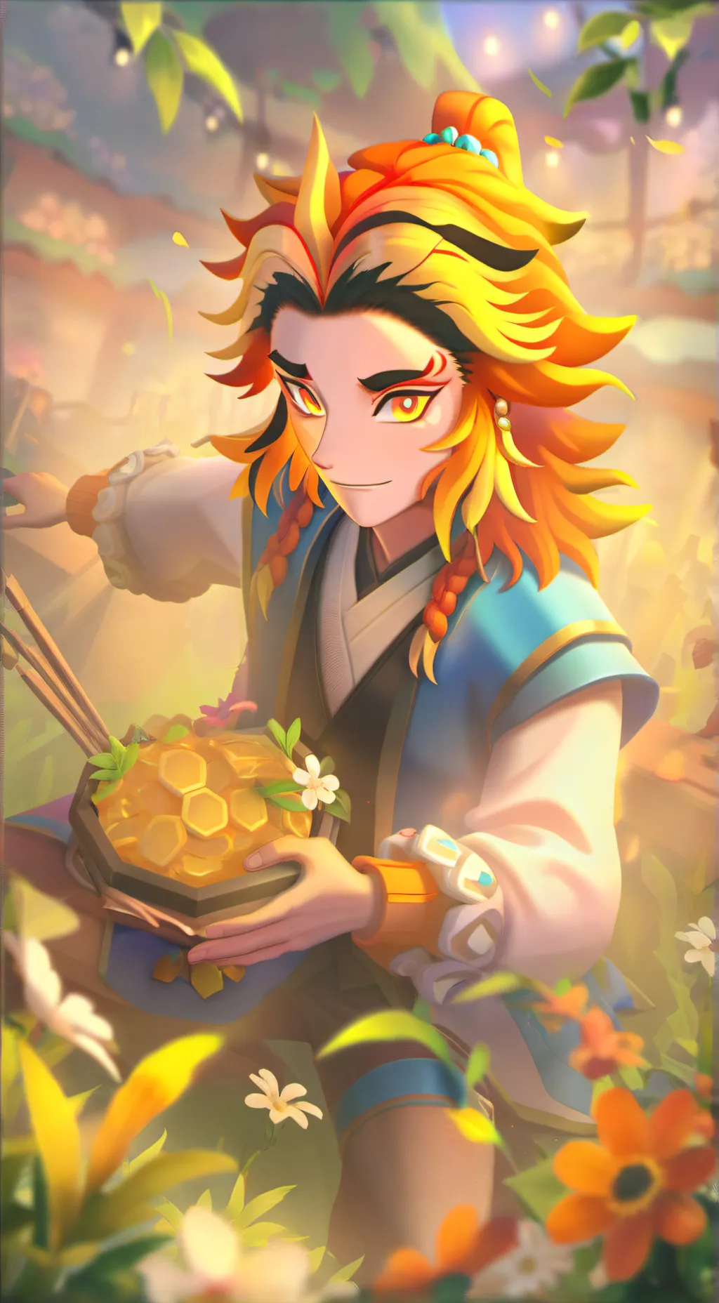 ai character: Mr Rengoku background