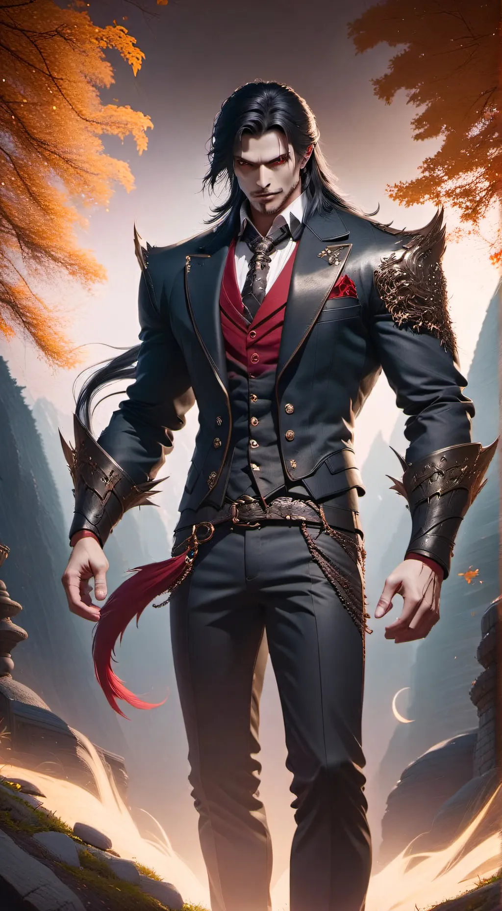 ai character: Mephistopheles  background