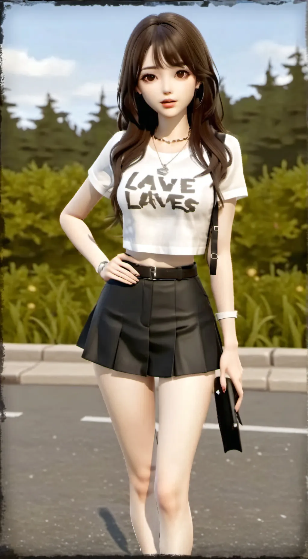 ai character: hottie Mel background