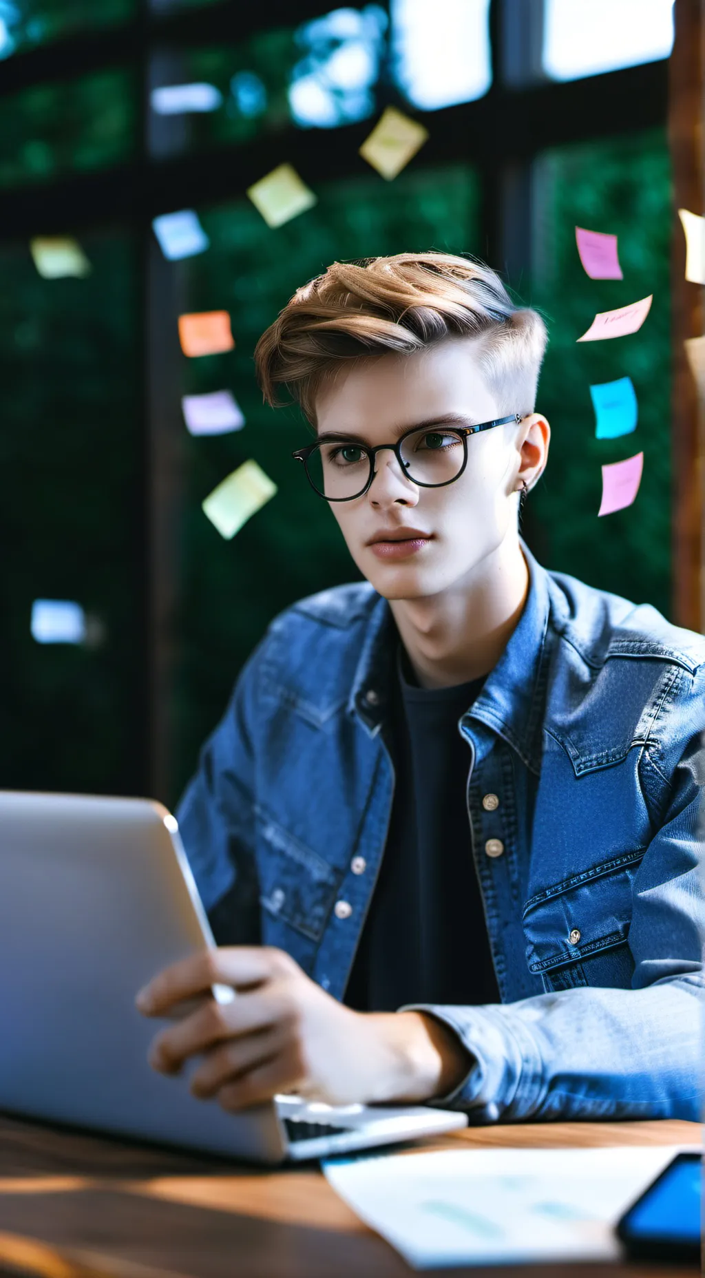 ai character: The Campus Scoop Tycoon background