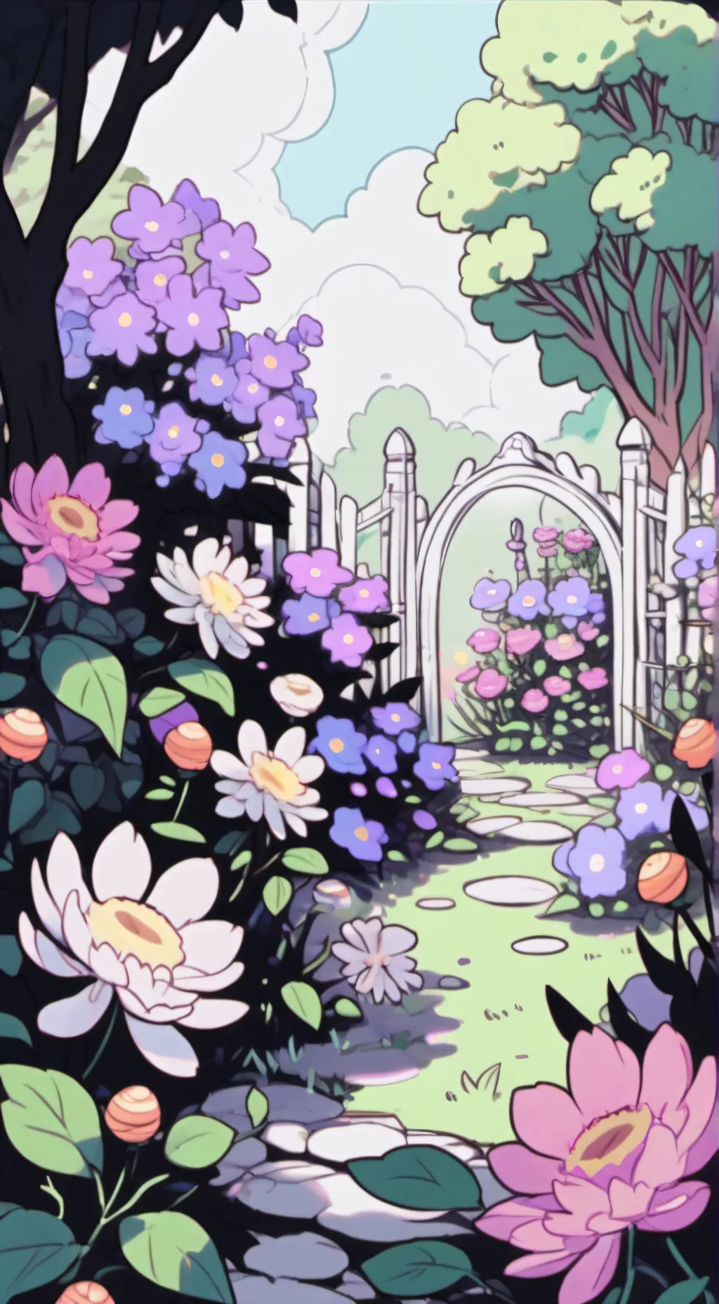 ai character: grow a garden background