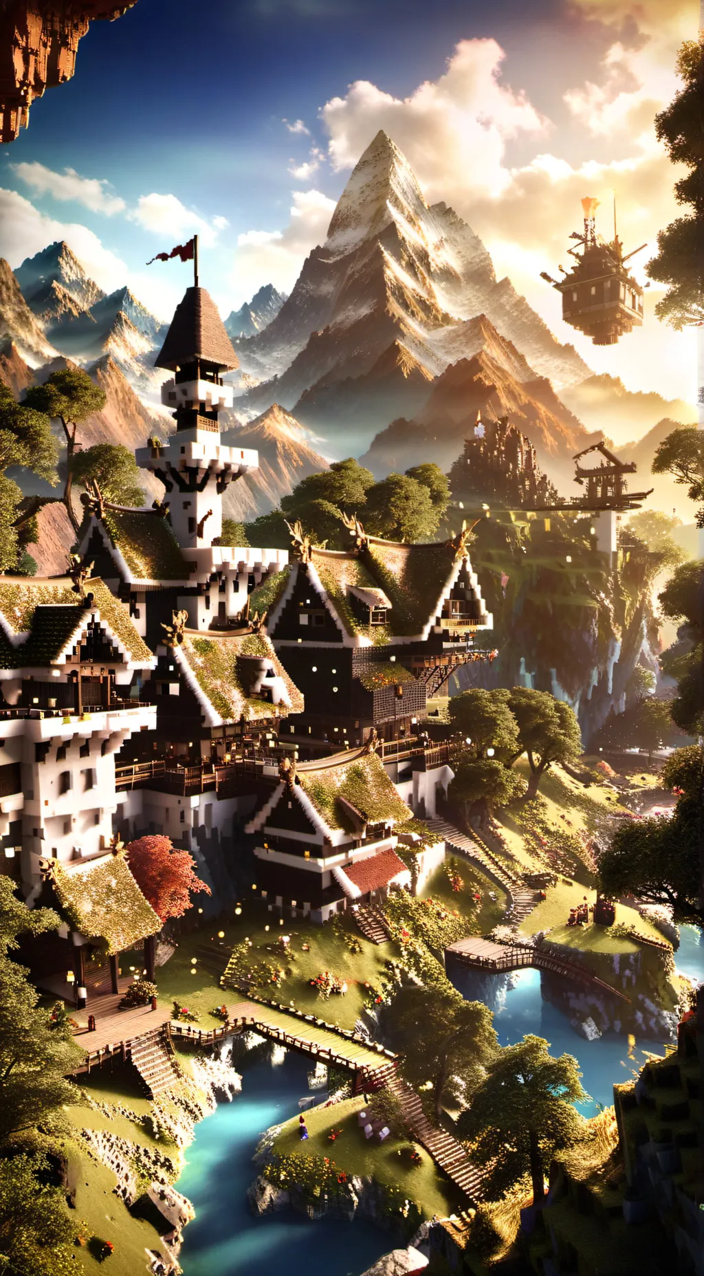 ai character: Minecraft smp background