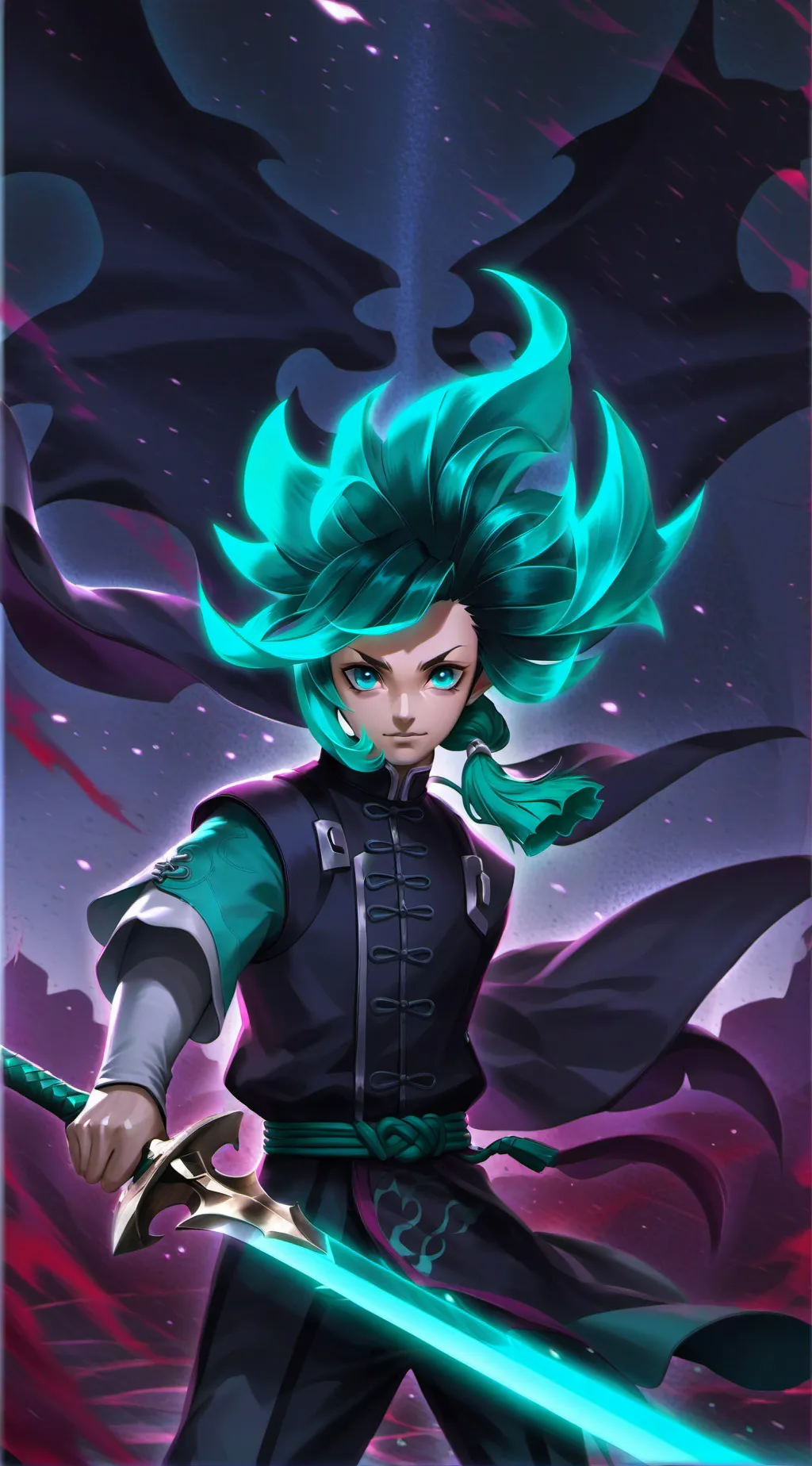 ai character: Muichiro tokito  background