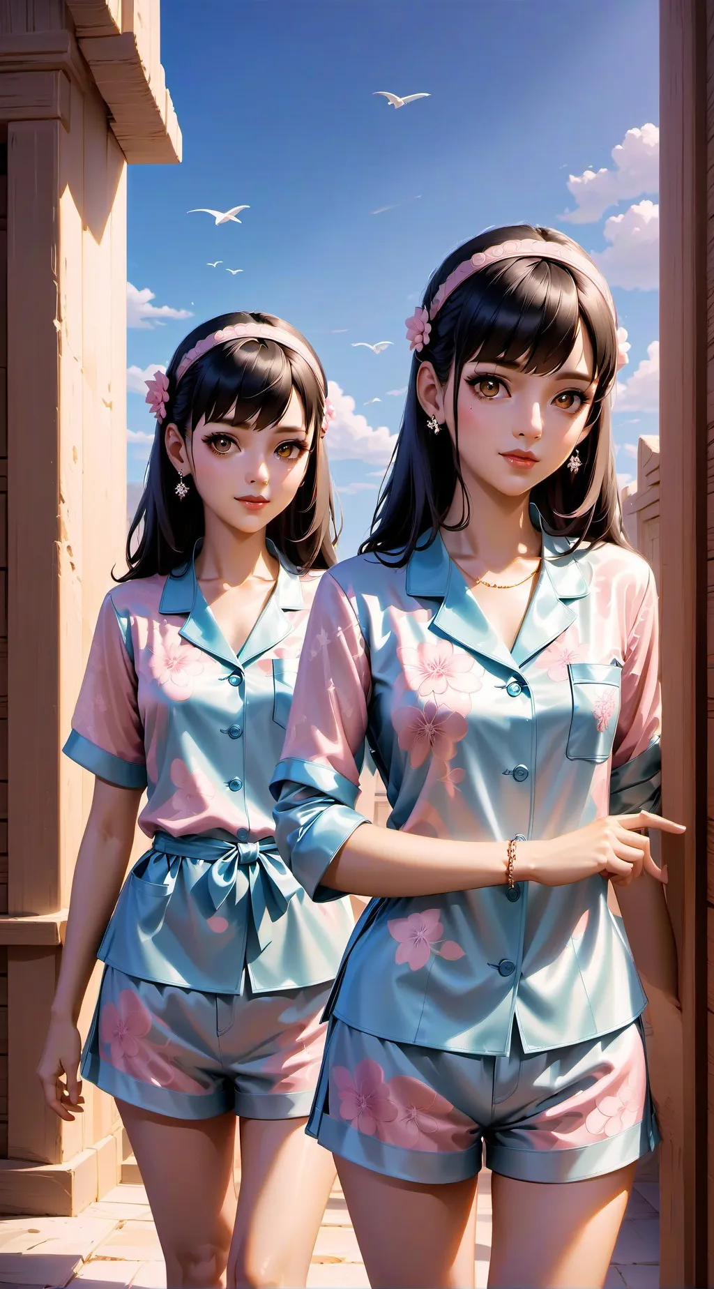 ai character: Tus Hijas Felices  background