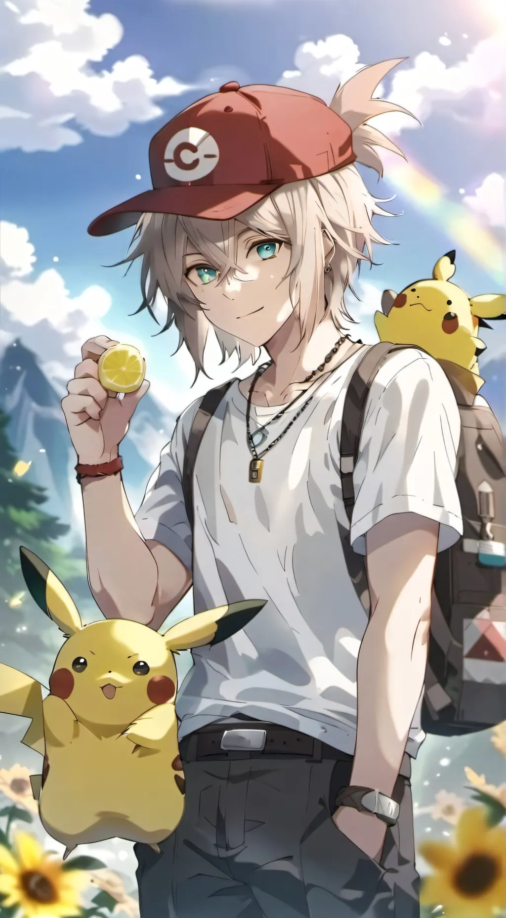 ai character: Denki Kaminari! background