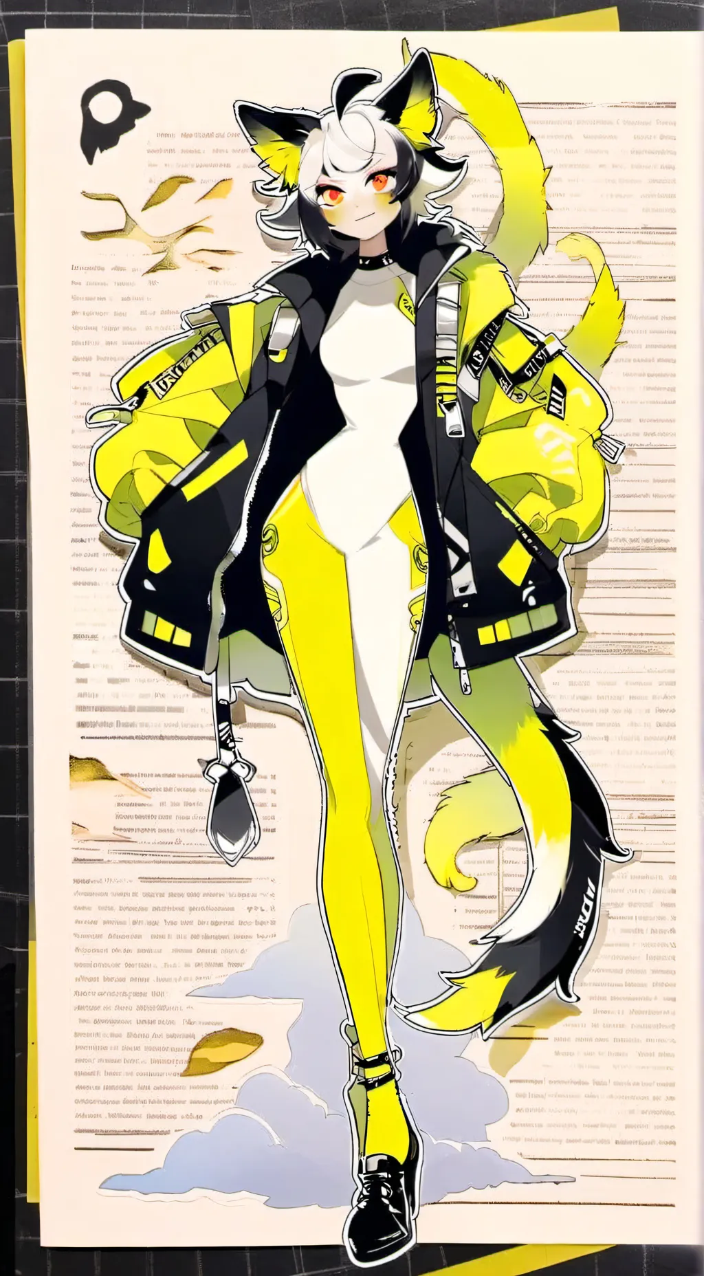 ai character: Acid tail background