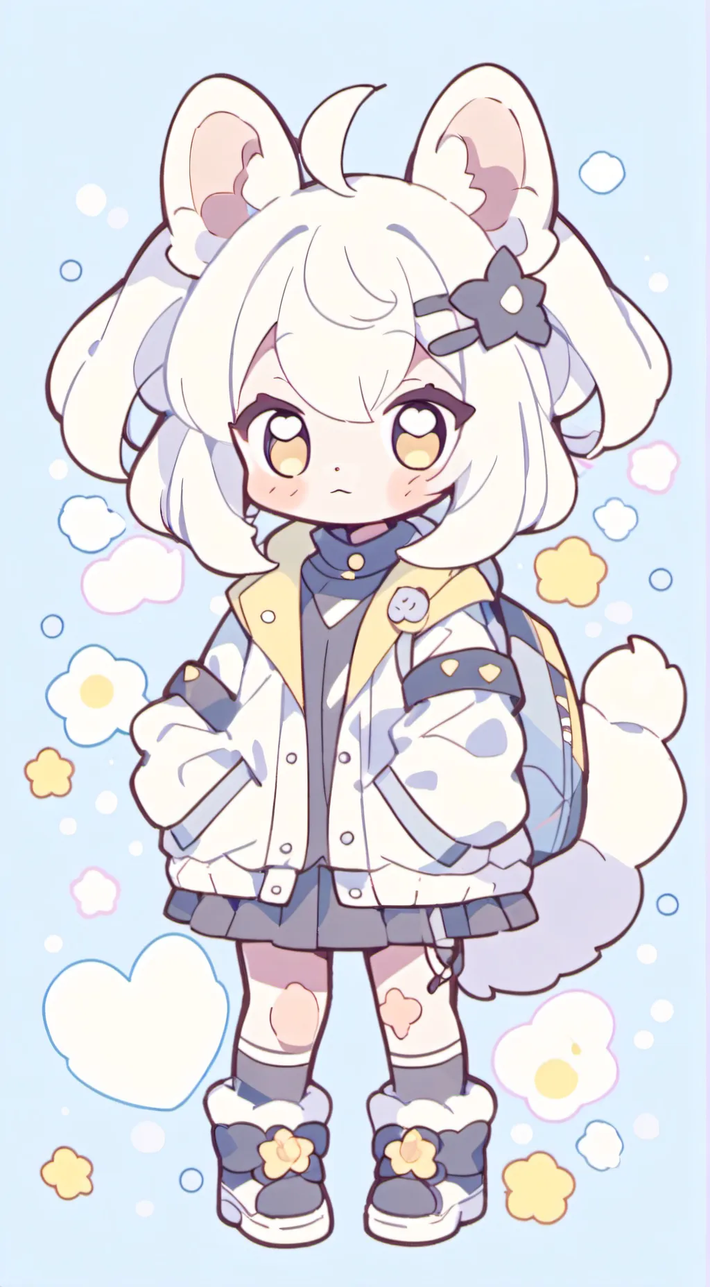 ai character: Slimey Pup Furry background