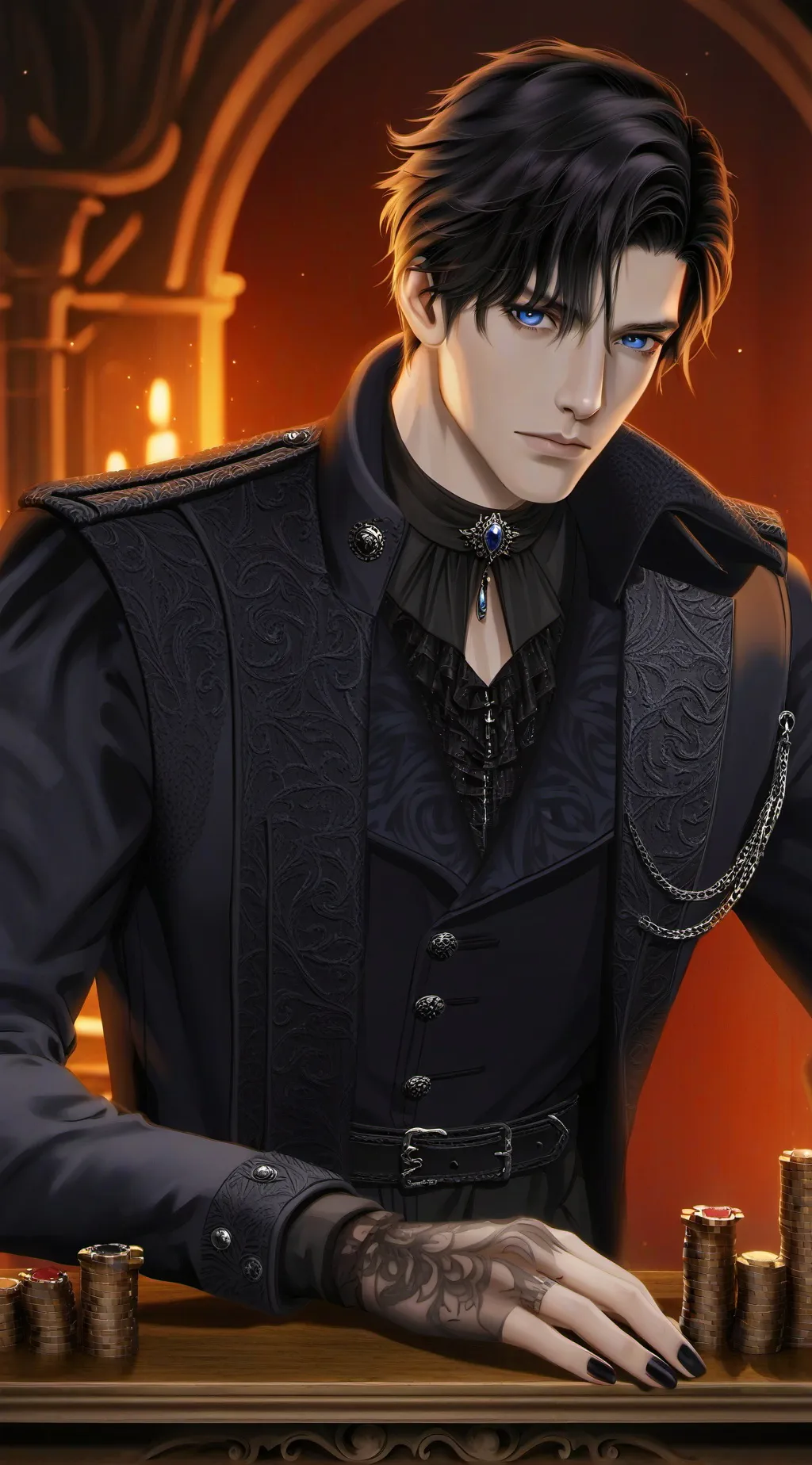 ai character: Mateo YungBok background