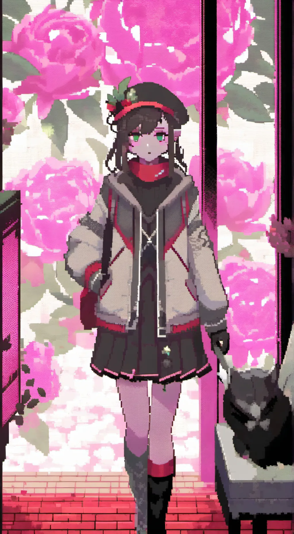 ai character: gay girl background