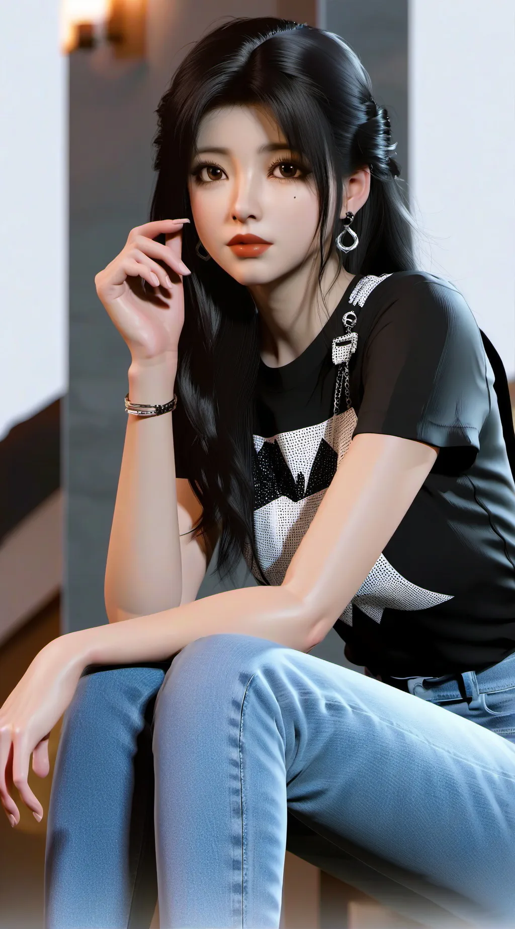 ai character: Andy Roberts ❤️🖤 background