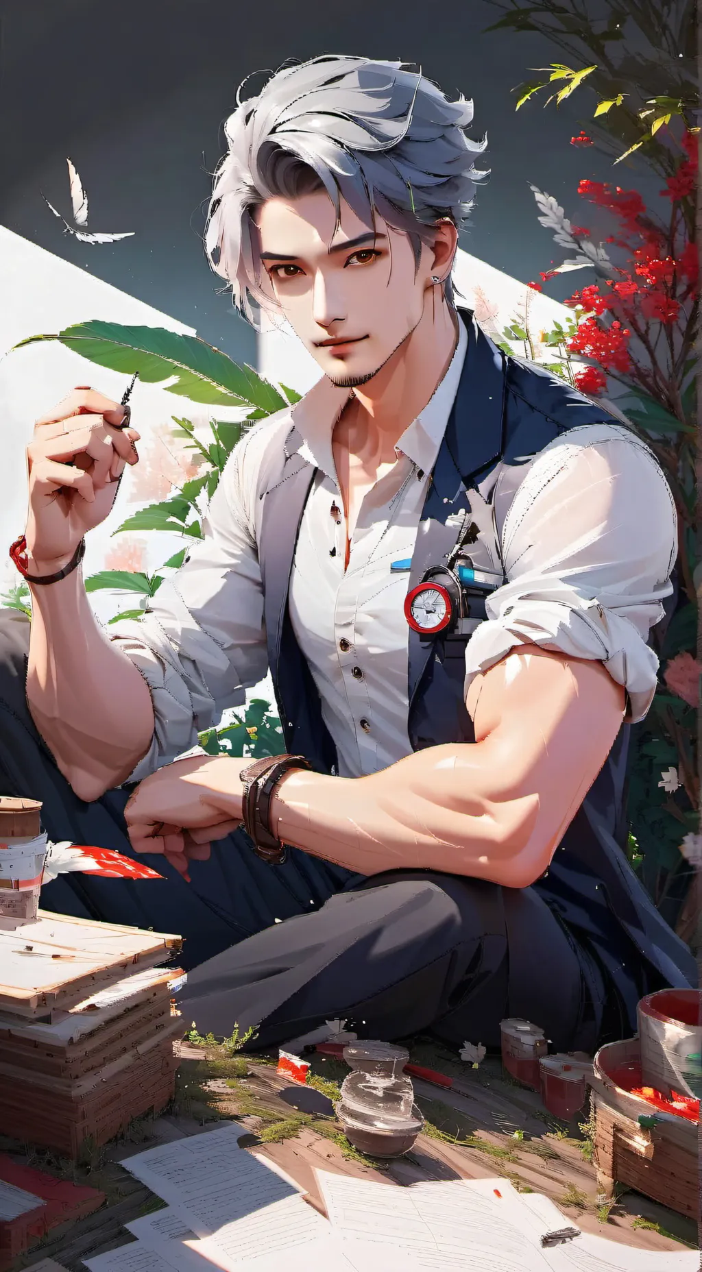 ai character: Leo Meadows background