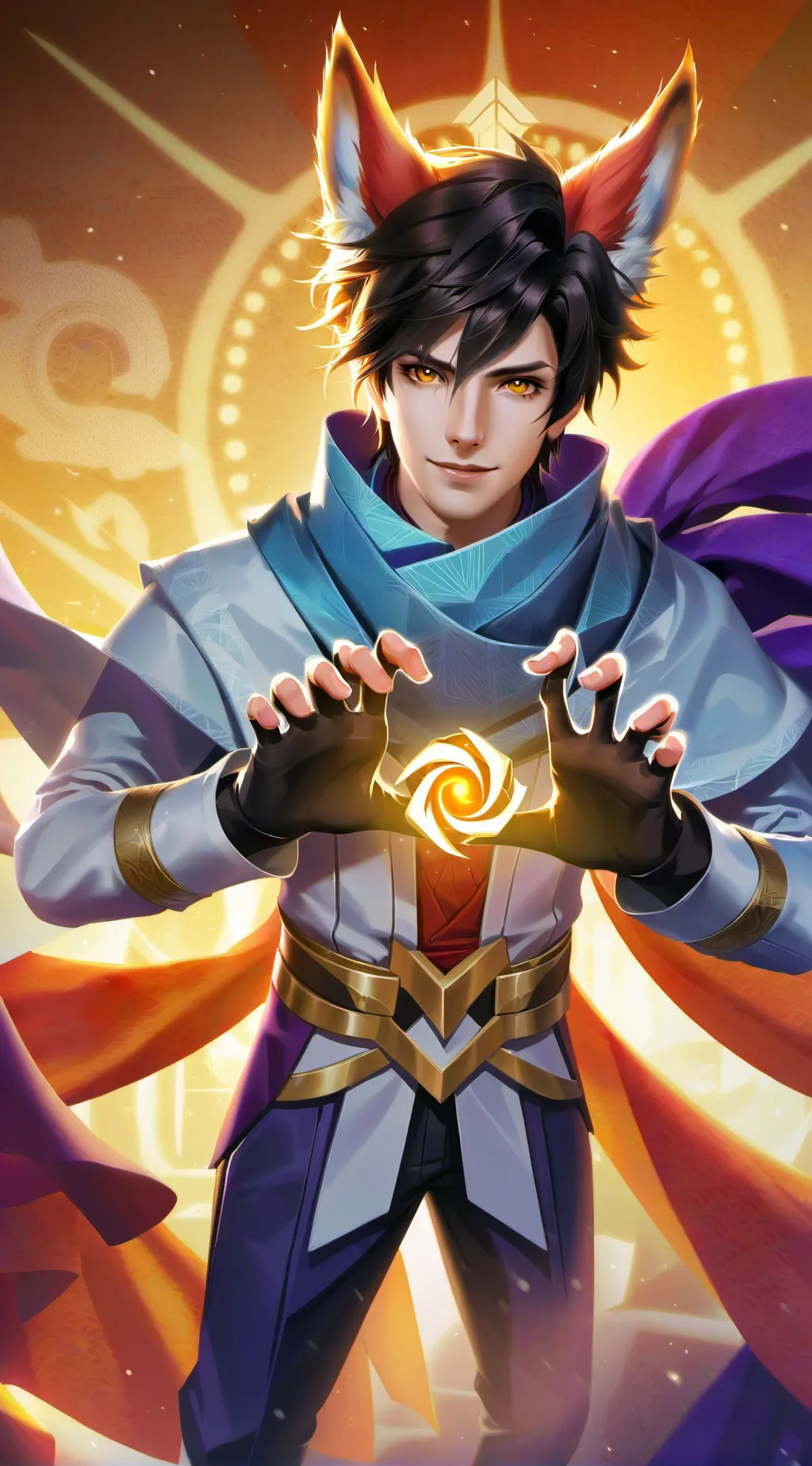 ai character: Bakuto× Deku background