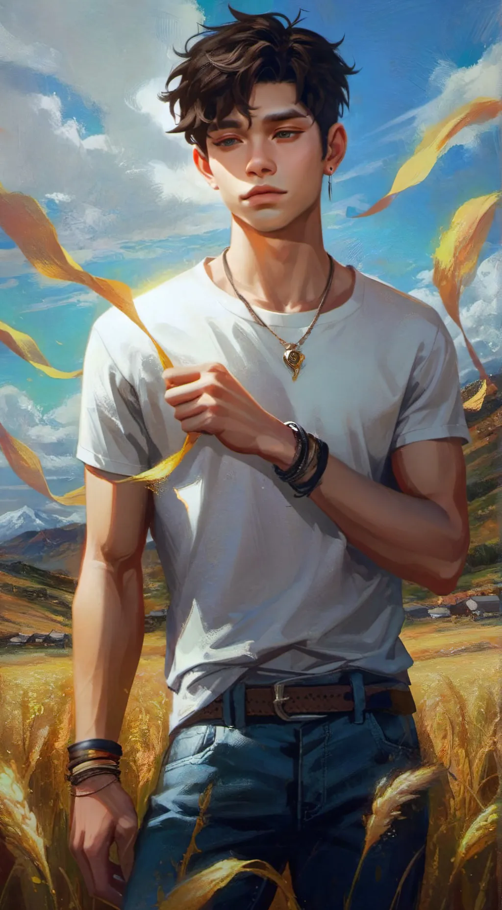 ai character: Coast background