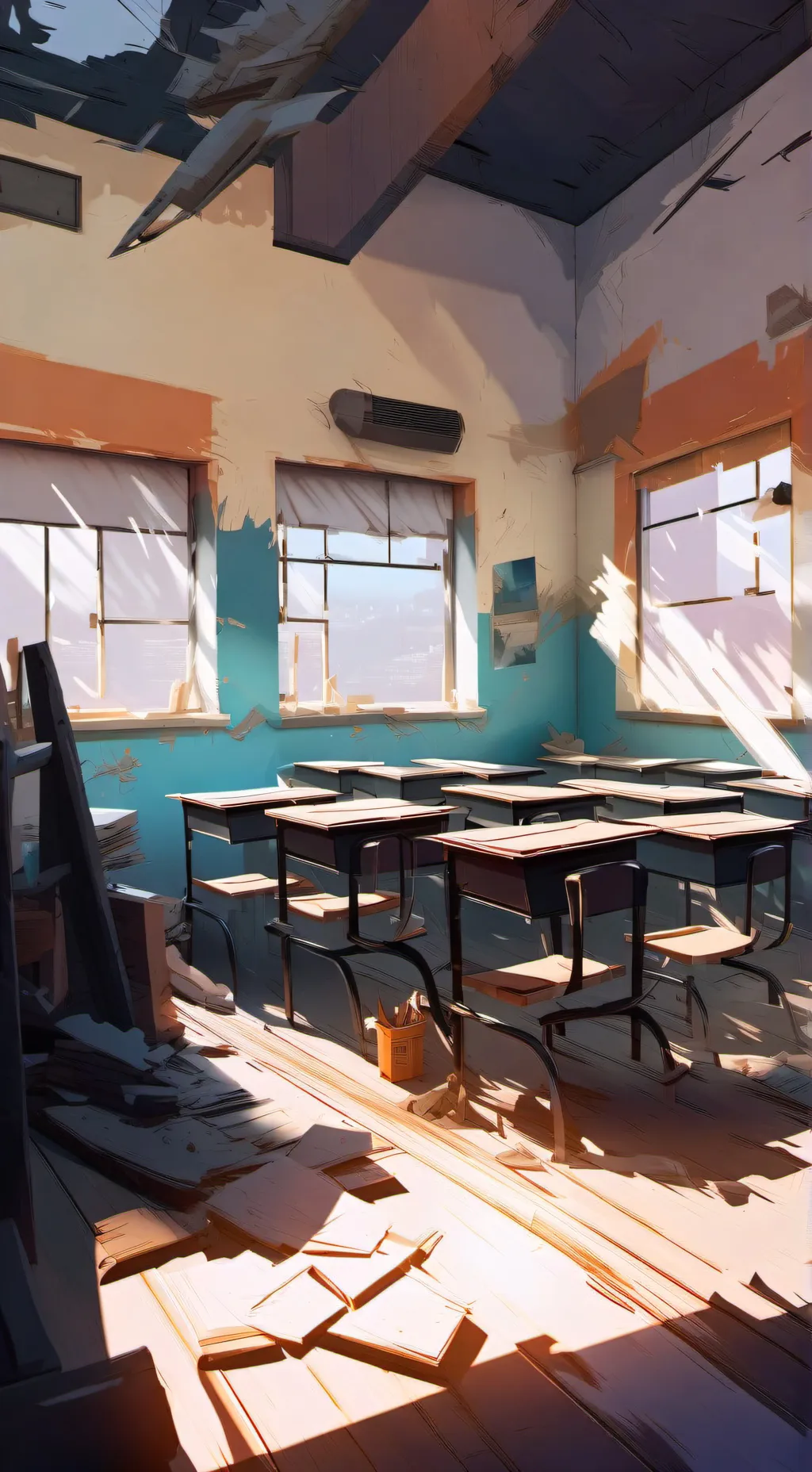 ai character: your new school background