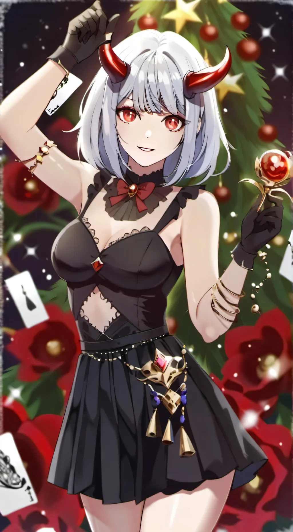 ai character: Amiga demonia background