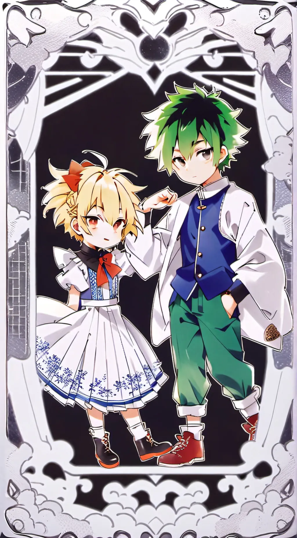 ai character: Bakuto×Deku background